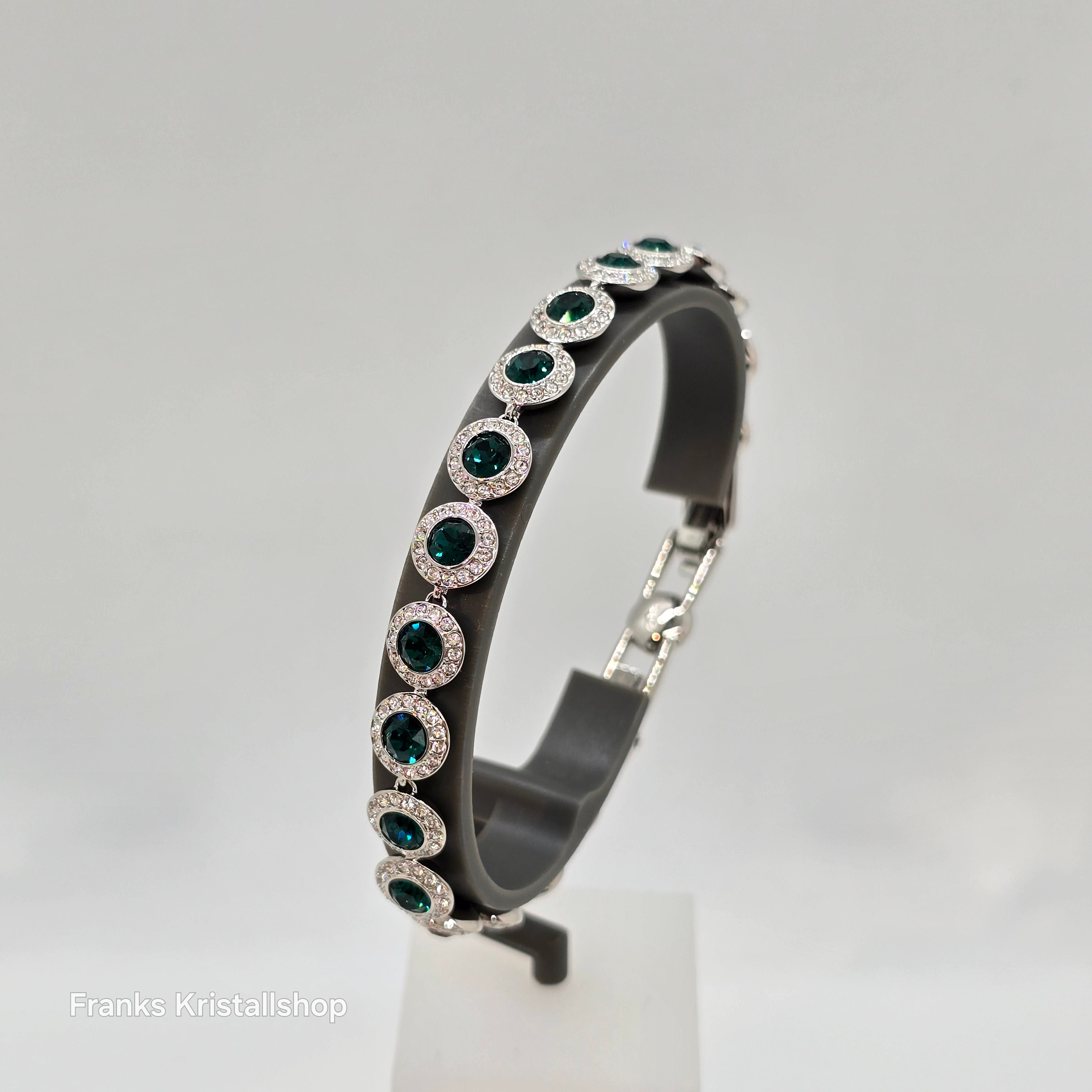 SWAROVSKI Angelic Armband Mittel Grün, Rhodiniert 5646735