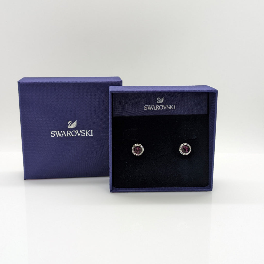SWAROVSKI Angelic Ohrstecker Violett, Rhodiniert 5501280
