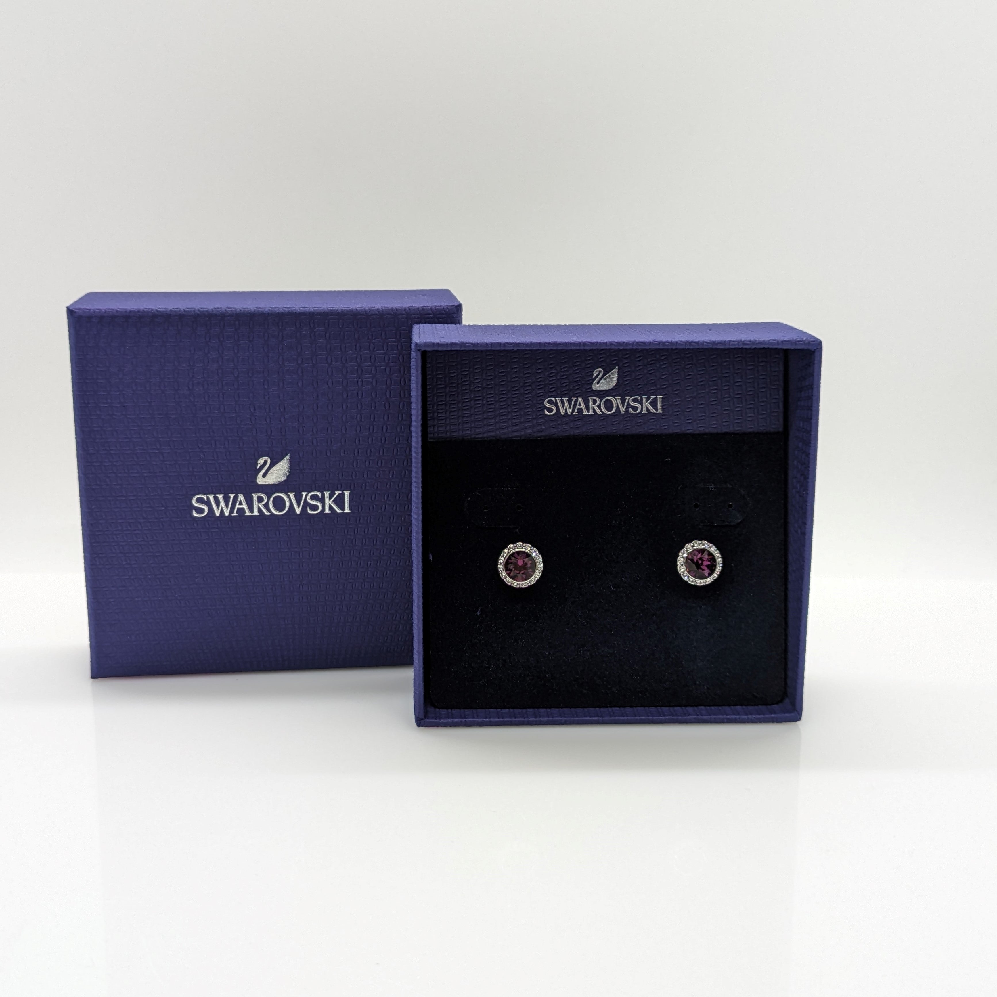 SWAROVSKI Angelic Ohrstecker Violett, Rhodiniert 5501280