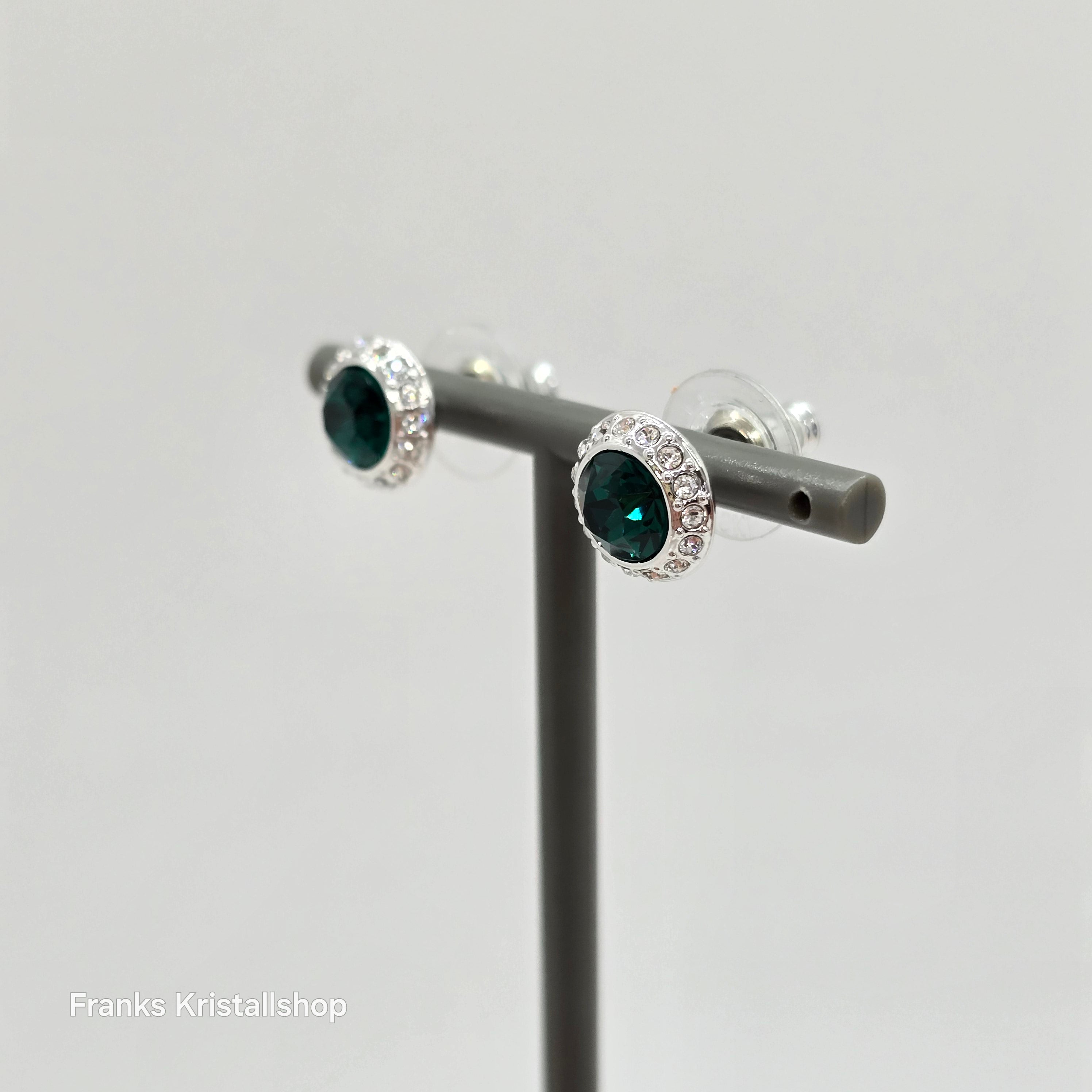 SWAROVSKI Angelic Ohrstecker, Grün, Rhodiniert 5646714