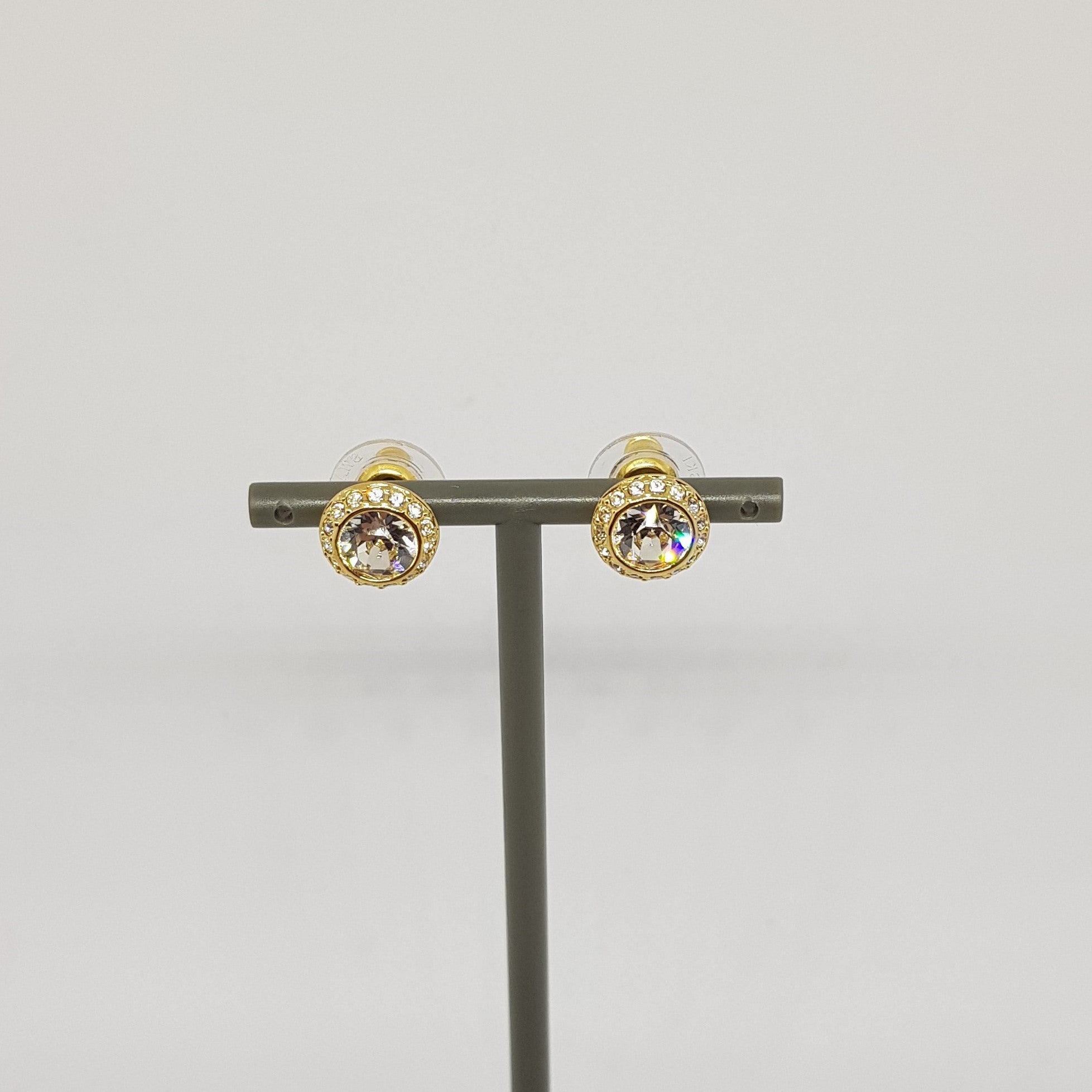 SWAROVSKI Angelic Ohrstecker Weiß, Goldlegierungsschicht 5505470