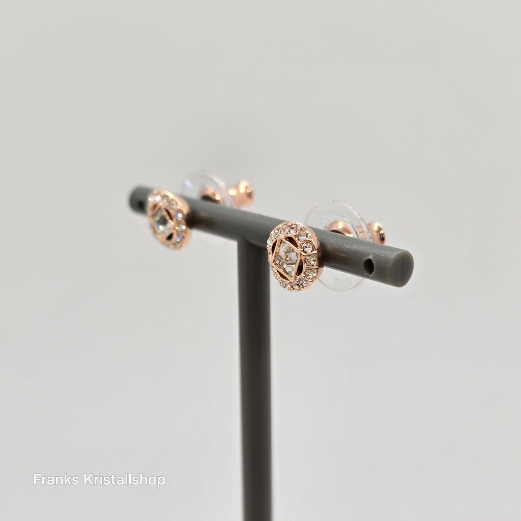 SWAROVSKI Angelic Square Ohrstecker, Weiß, Roségold-Legierungsschicht 5646716