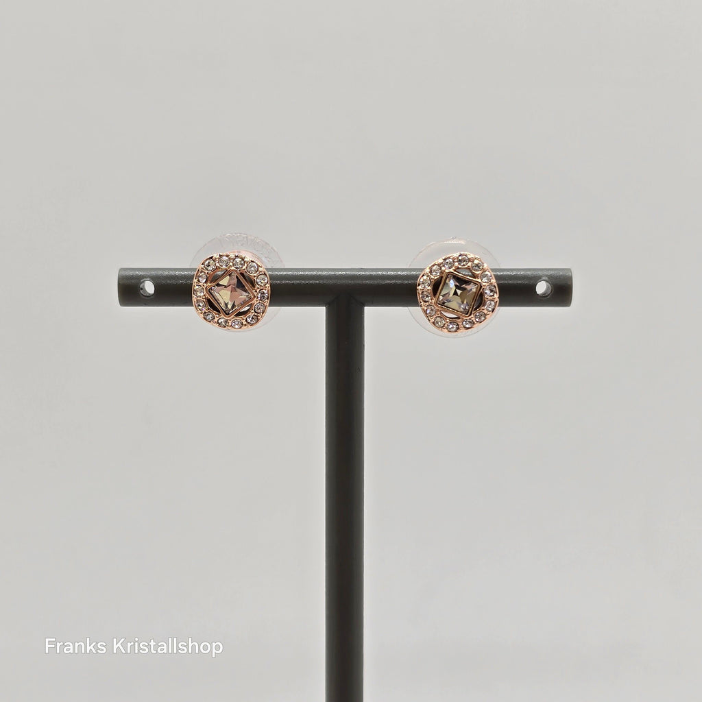 SWAROVSKI Angelic Square Ohrstecker, Weiß, Roségold-Legierungsschicht 5646716