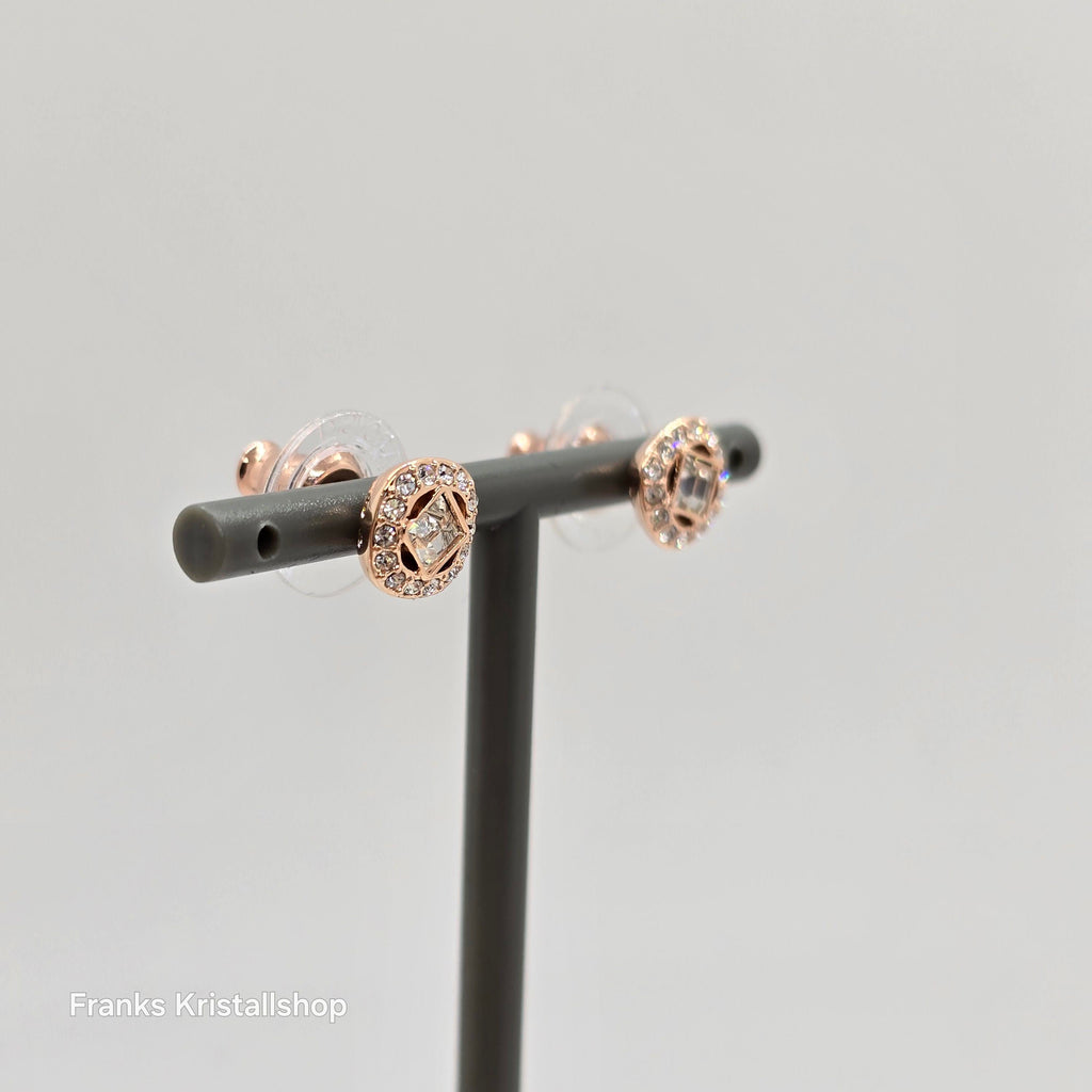 SWAROVSKI Angelic Square Ohrstecker, Weiß, Roségold-Legierungsschicht 5646716