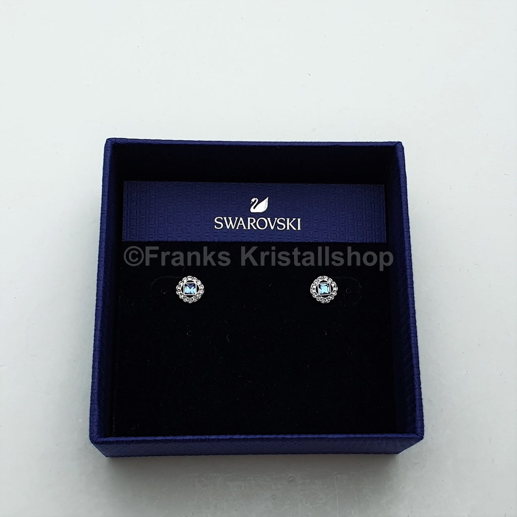 SWAROVSKI Angelic Square Ohrstecker, Blau, Rhodiniert 5352048 oU