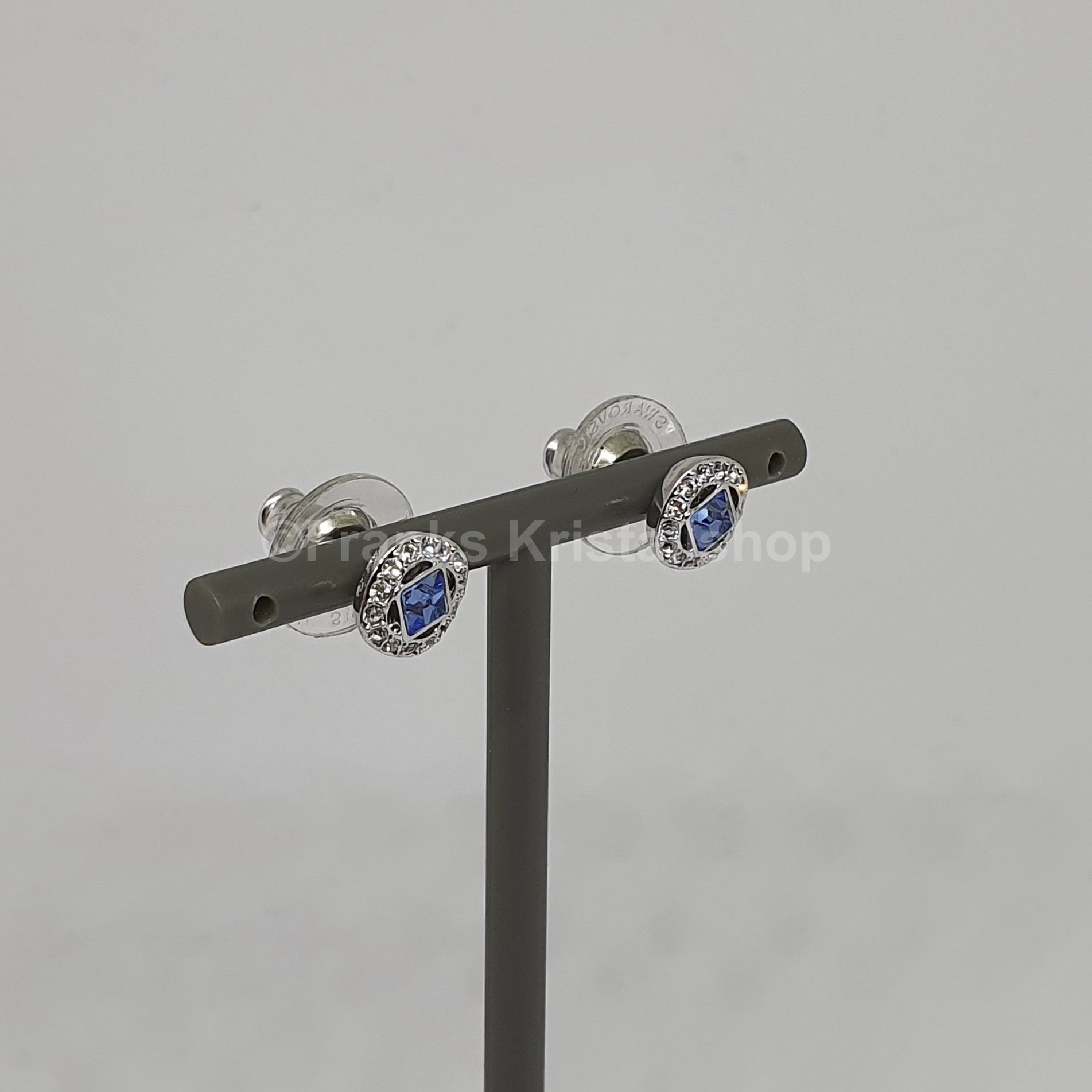 SWAROVSKI Angelic Square Ohrstecker, Blau, Rhodiniert 5352048 oU