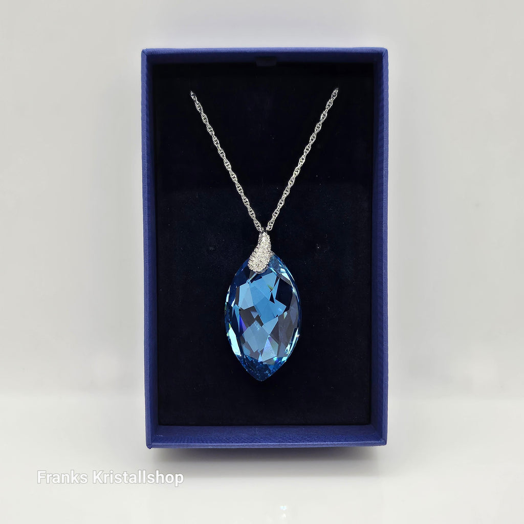 SWAROVSKI Aquamarin Halskette Türkis Rhodiniert 1124108