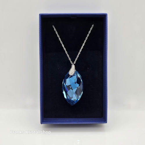 SWAROVSKI Aquamarin Halskette Türkis Rhodiniert 1124108