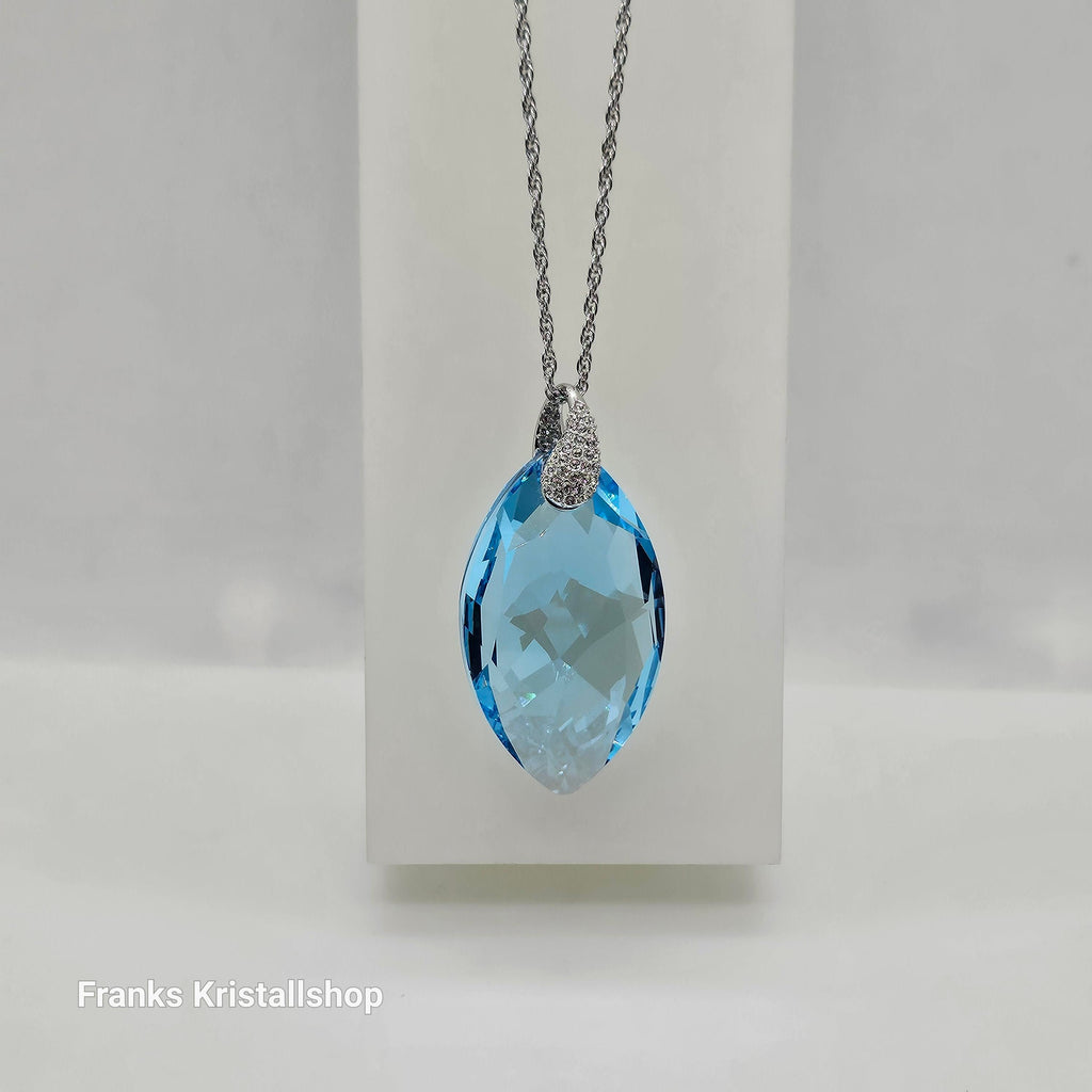 SWAROVSKI Aquamarin Halskette Türkis Rhodiniert 1124108