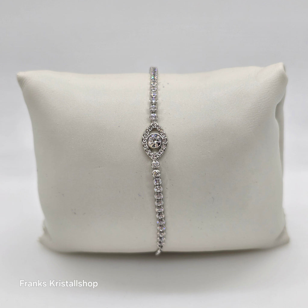 SWAROVSKI Subtle Armband Böser Blick, Weiß, Rhodiniert 5632062