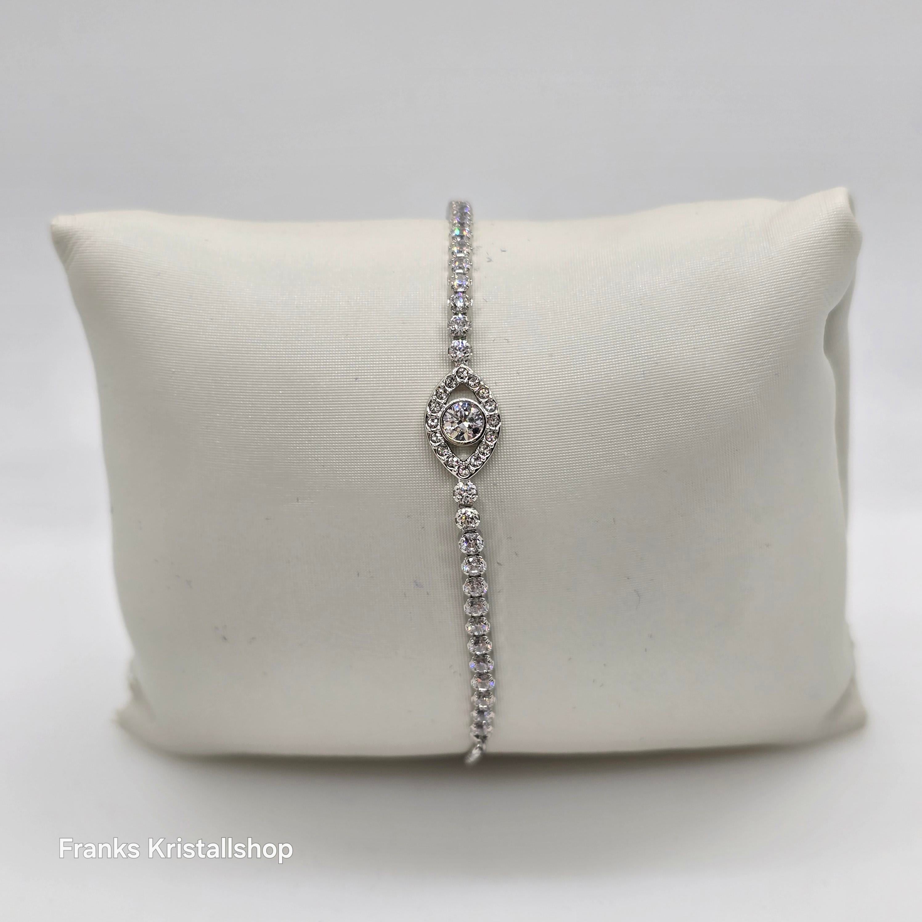 SWAROVSKI Subtle Armband Böser Blick, Weiß, Rhodiniert 5632062
