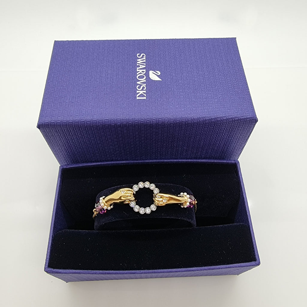 SWAROVSKI Armband Tarot Magic Hands Größe M Vergoldet 5490914