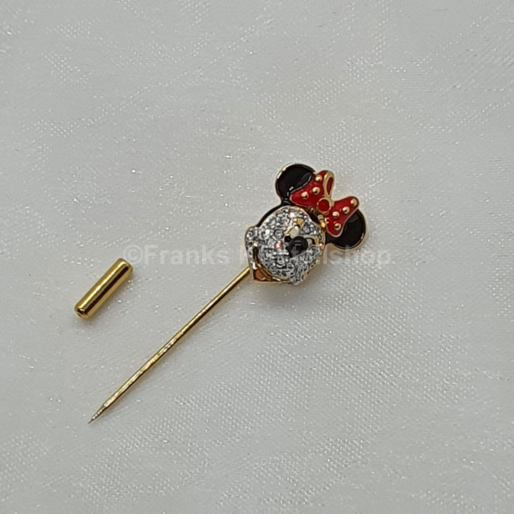 ARRIBAS Disney Minnie Mouse Swarovski, Brosche Anstecknadel Pin