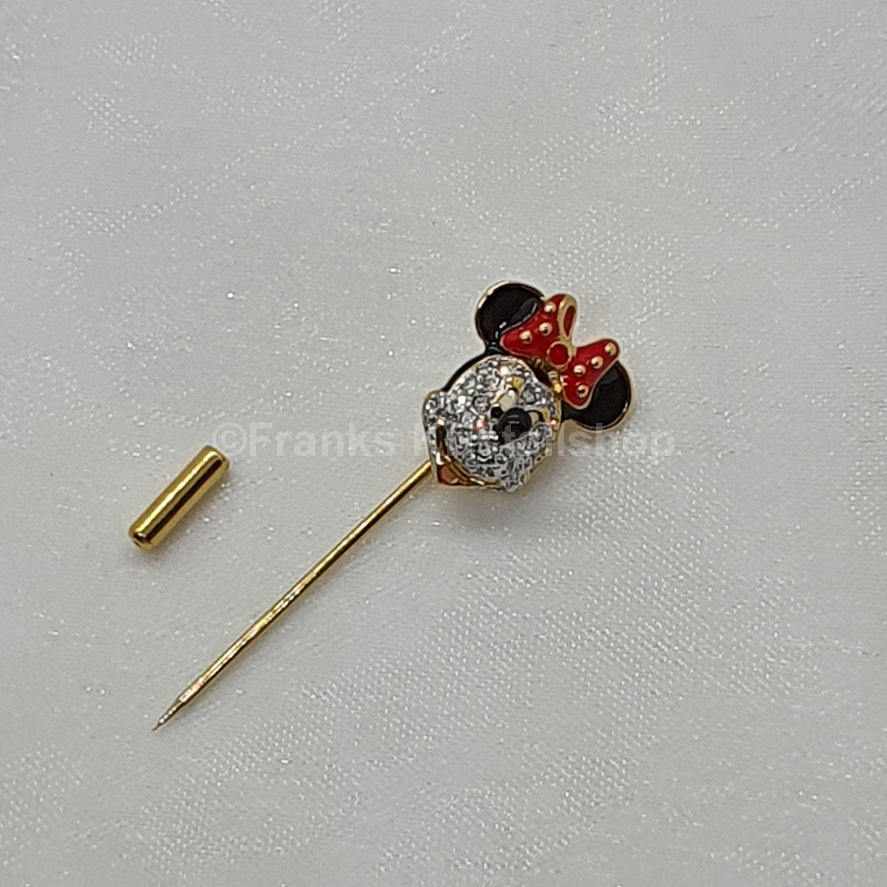 ARRIBAS Disney Minnie Mouse Swarovski, Brosche Anstecknadel Pin