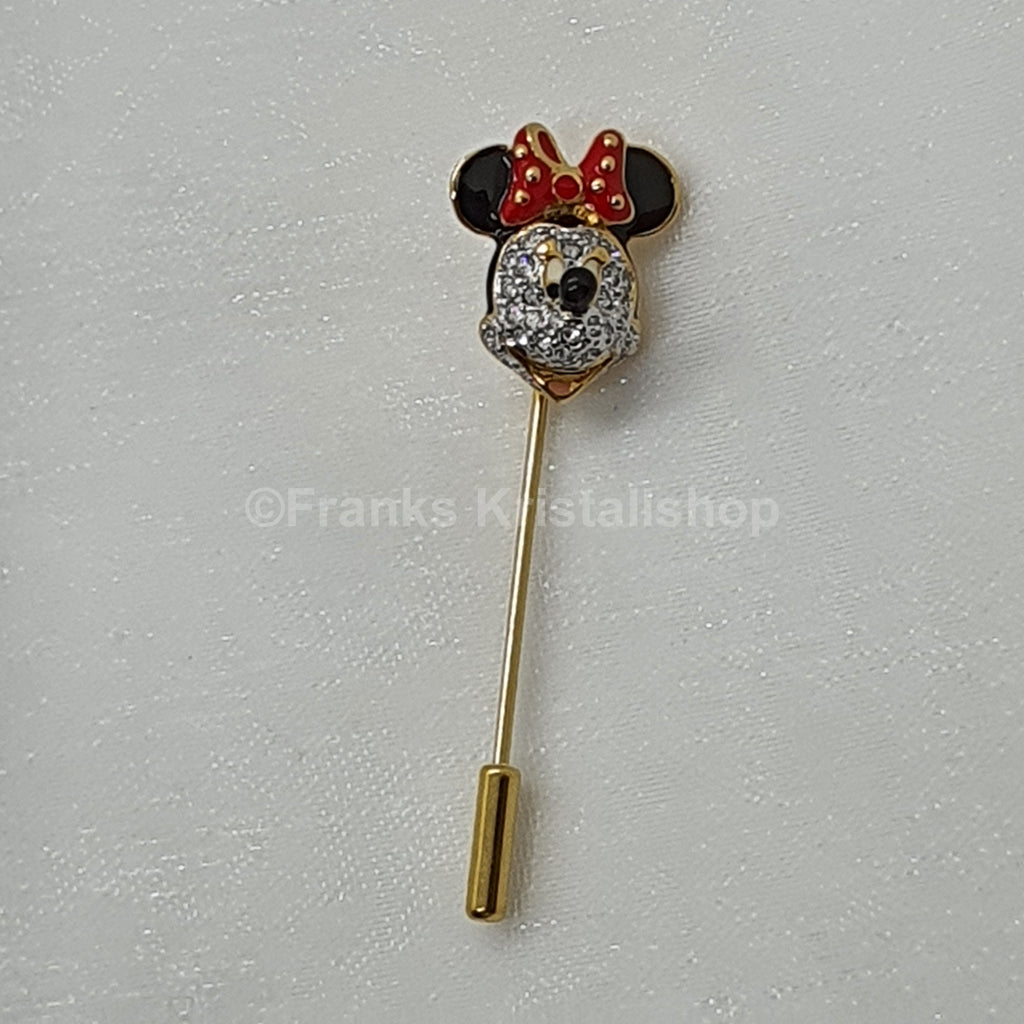 ARRIBAS Disney Minnie Mouse Swarovski, Brosche Anstecknadel Pin