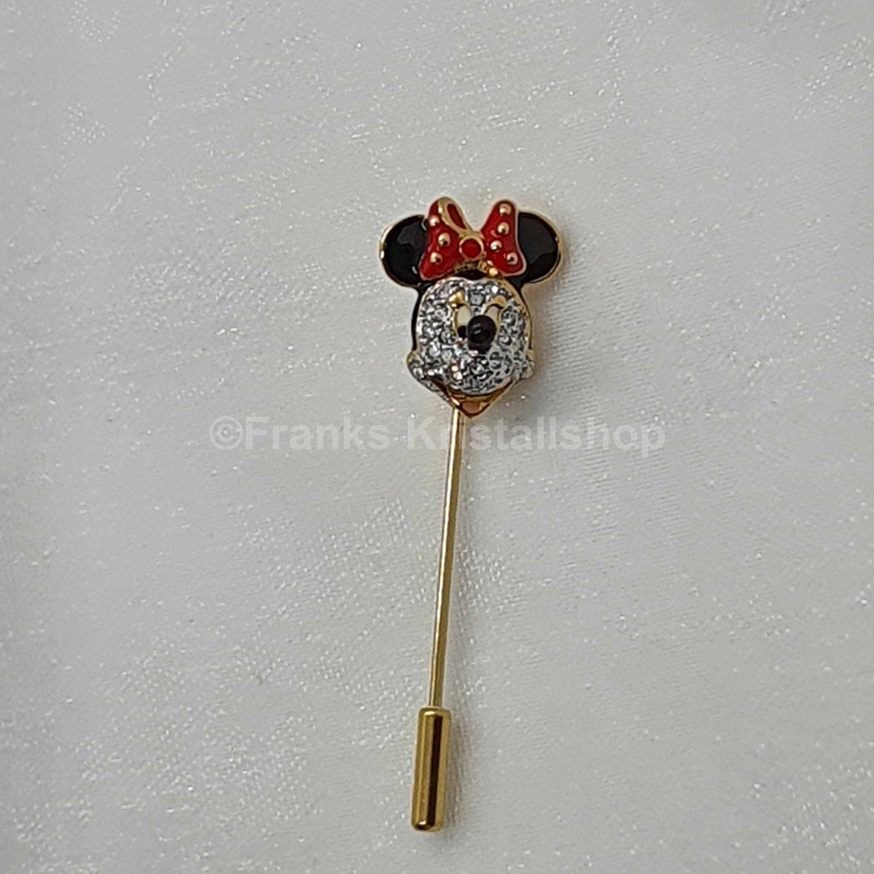 ARRIBAS Disney Minnie Mouse Swarovski, Brosche Anstecknadel Pin