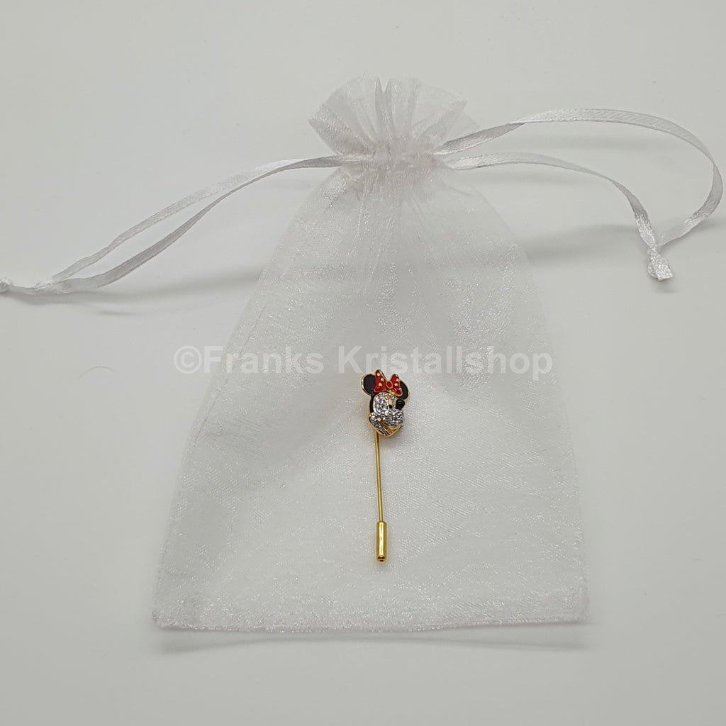 ARRIBAS Disney Minnie Mouse Swarovski, Brosche Anstecknadel Pin