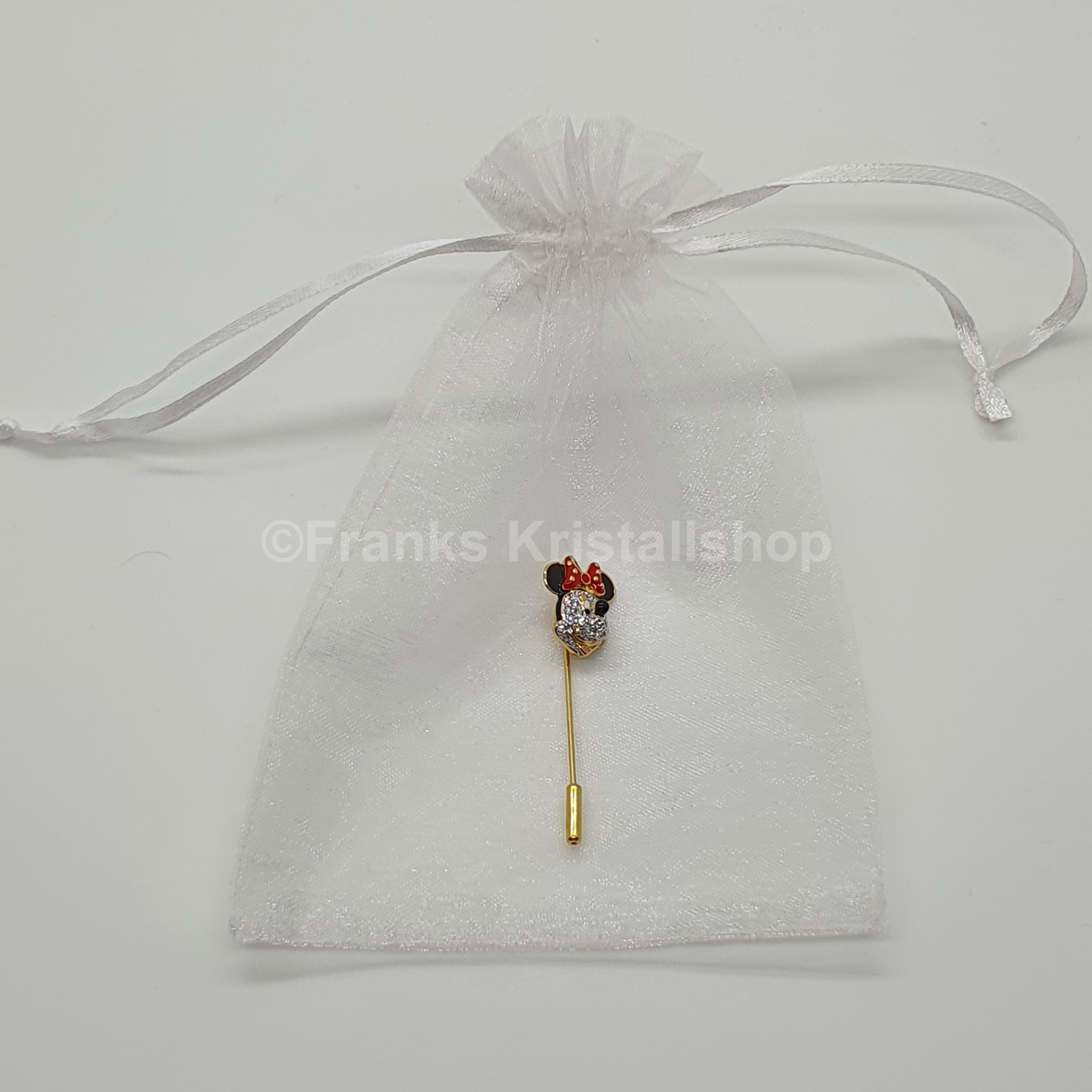 ARRIBAS Disney Minnie Mouse Swarovski, Brosche Anstecknadel Pin