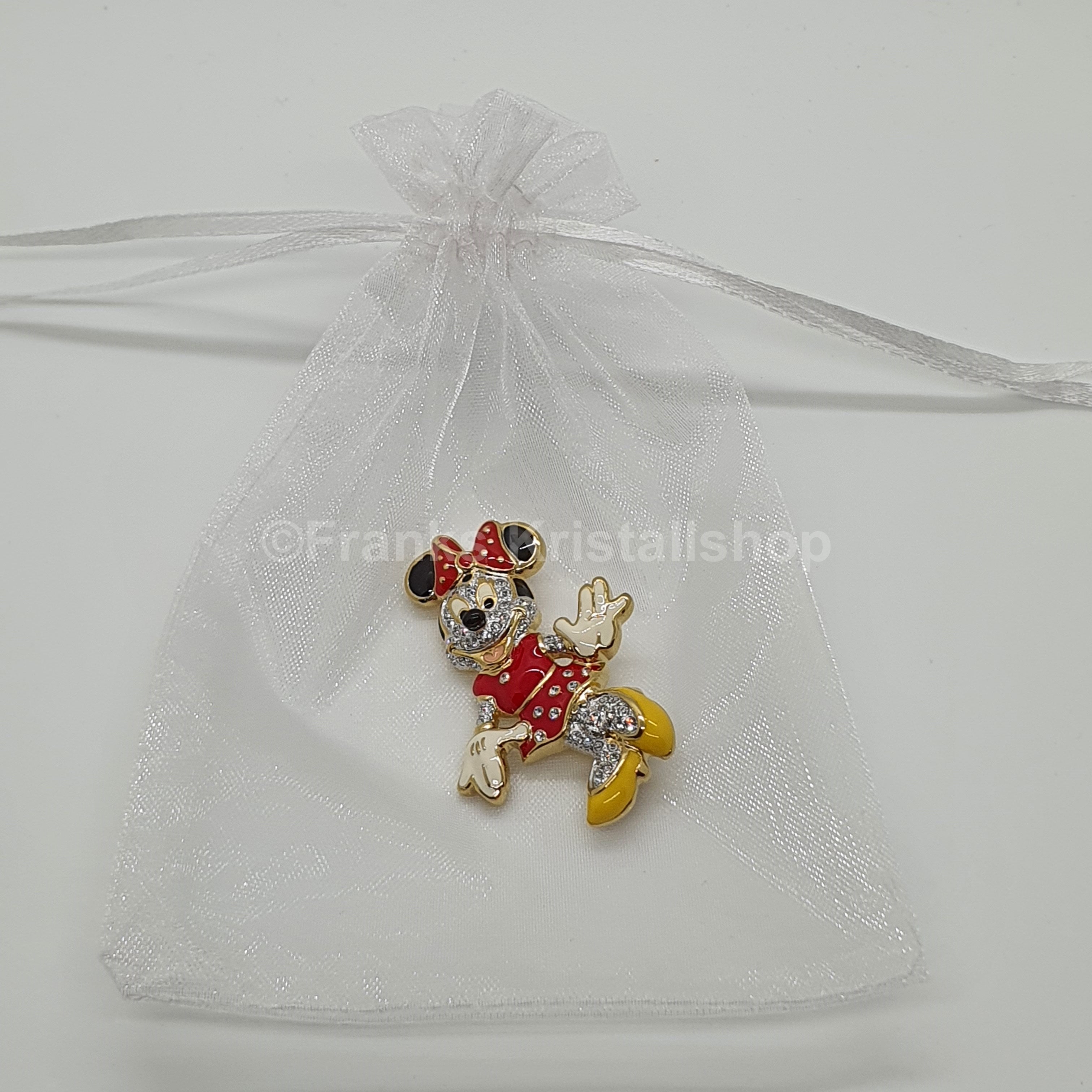ARRIBAS Disney Minnie Mouse Swarovski, Brosche Anstecknadel Pin