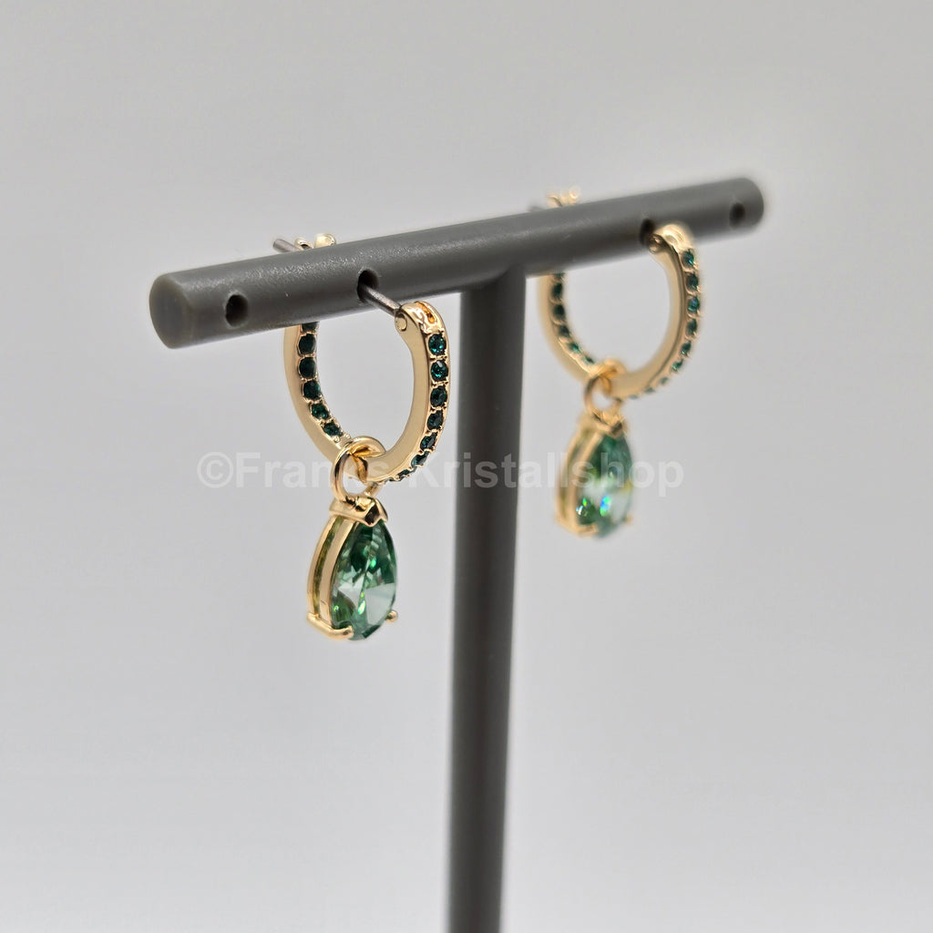 SWAROVSKI Attract Drop-Ohrhänger, Grün, Goldlegierungsschicht 5723564