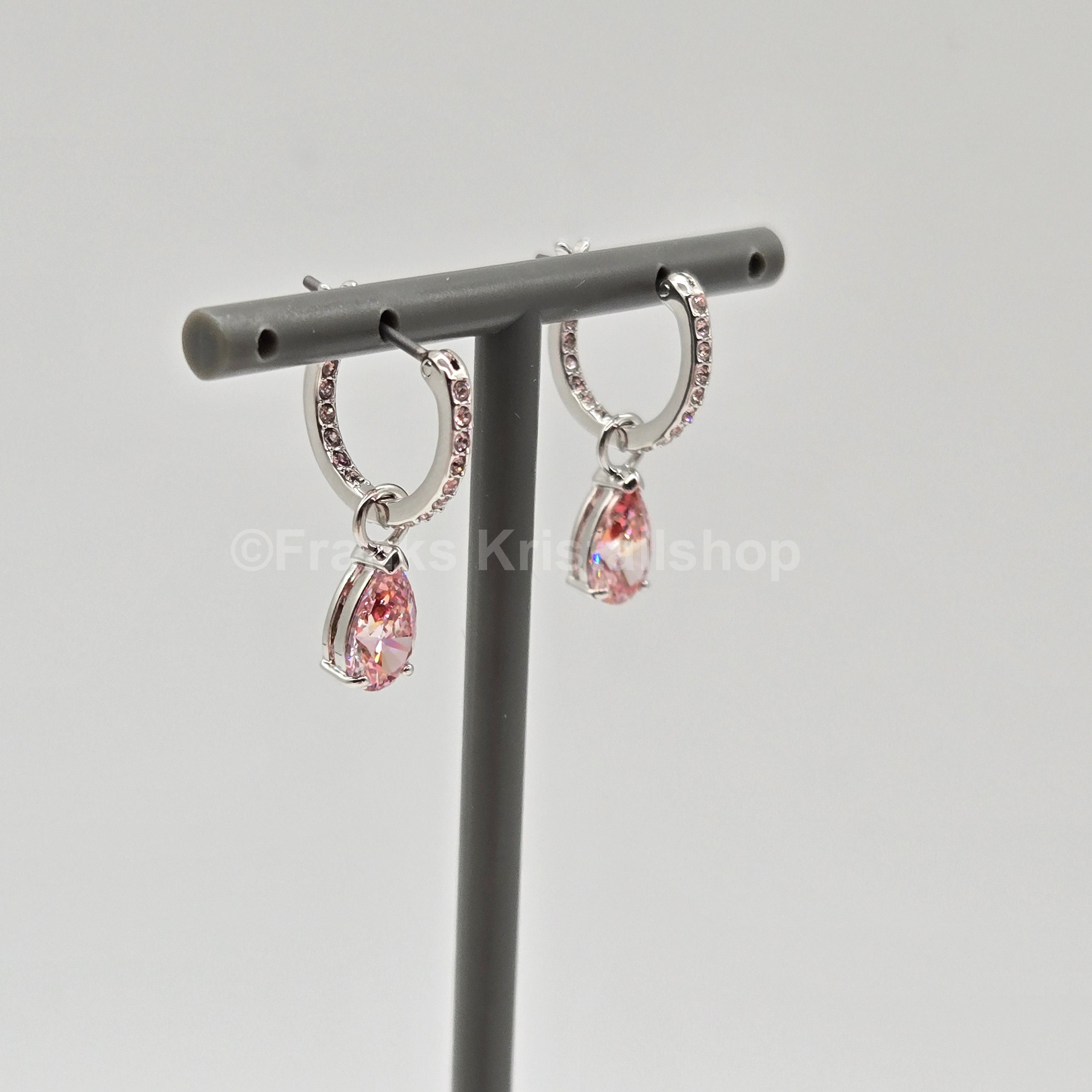 SWAROVSKI Attract Drop-Ohrhänger, Rosa, Rhodiniert 5723566