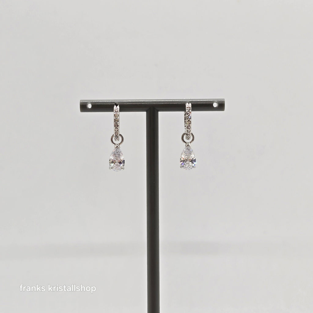 SWAROVSKI Attract Drop-Ohrhänger Weiß, Rhodiniert 5563119