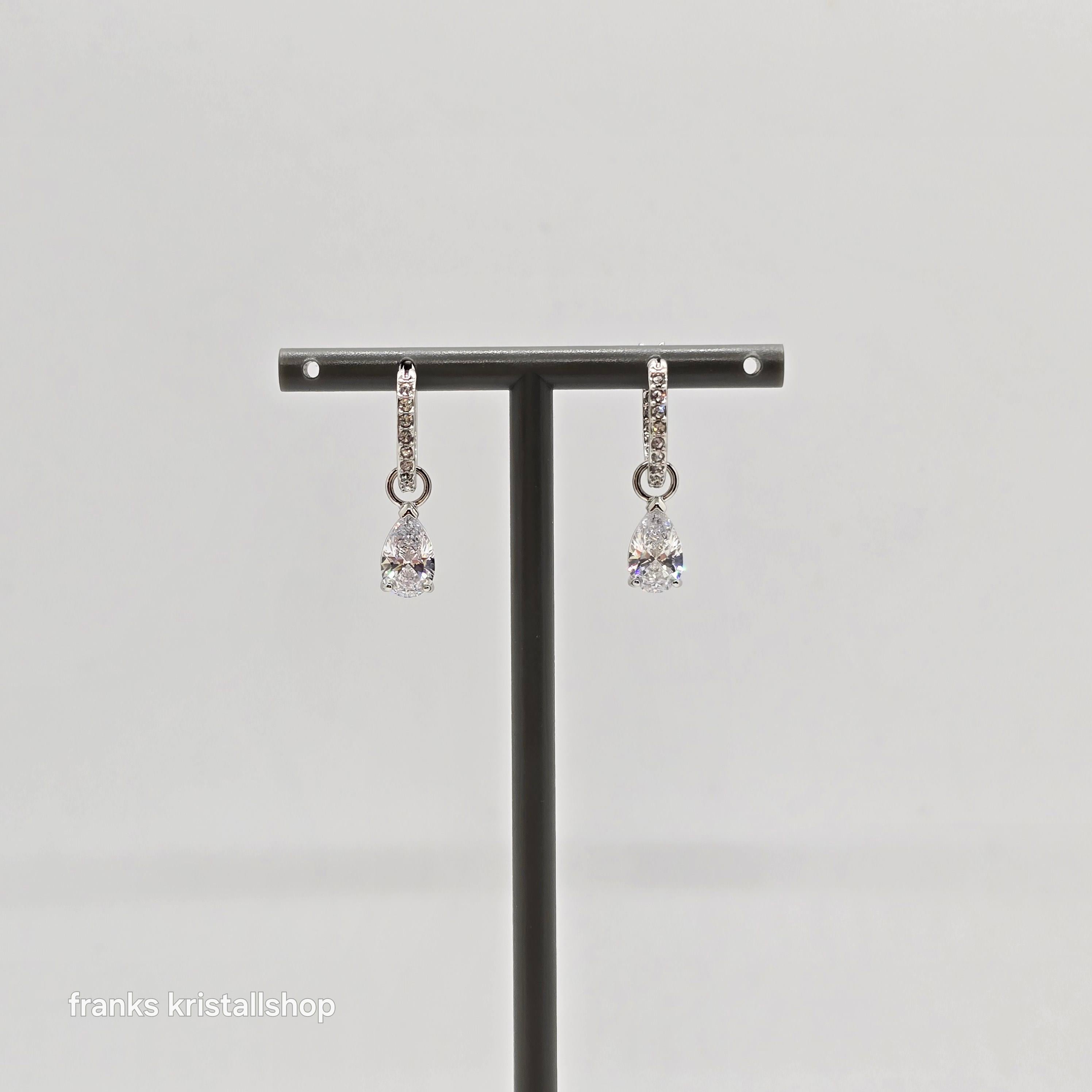 SWAROVSKI Attract Drop-Ohrhänger Weiß, Rhodiniert 5563119