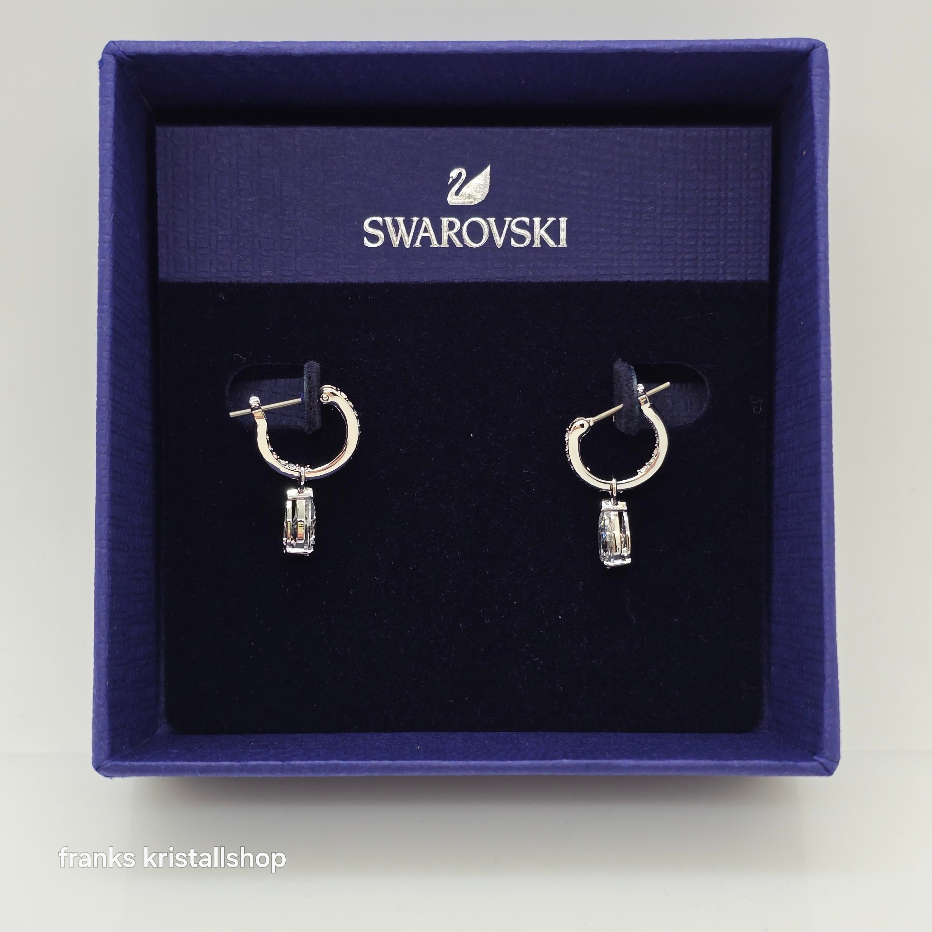 SWAROVSKI Attract Drop-Ohrhänger Weiß, Rhodiniert 5563119