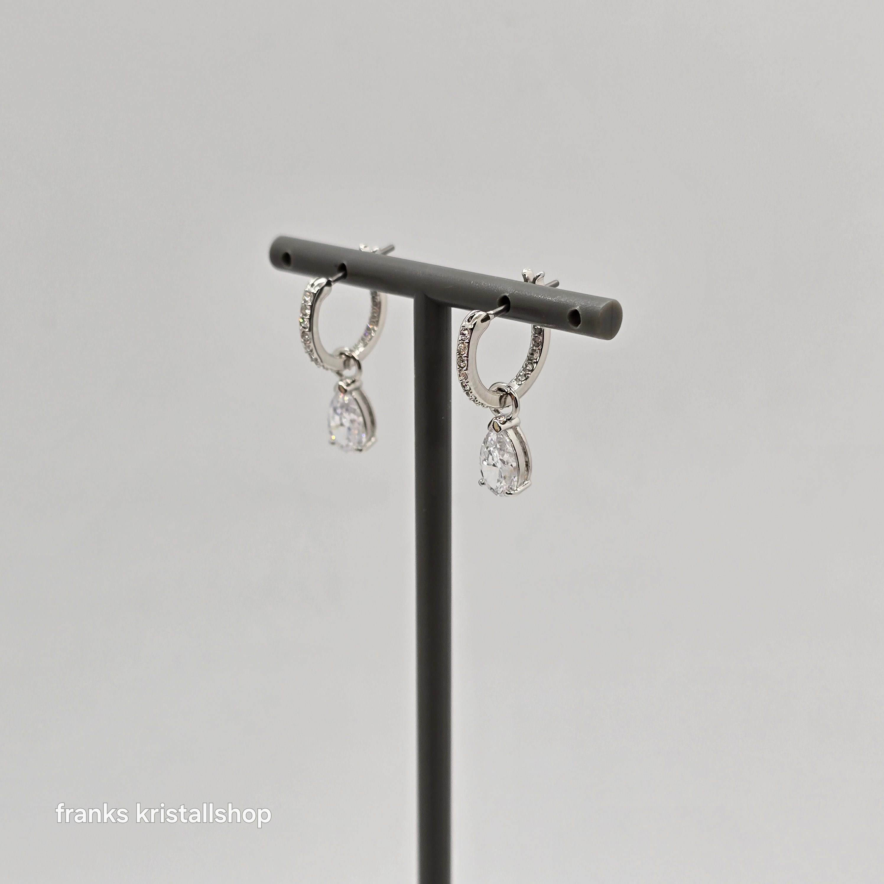 SWAROVSKI Attract Drop-Ohrhänger Weiß, Rhodiniert 5563119