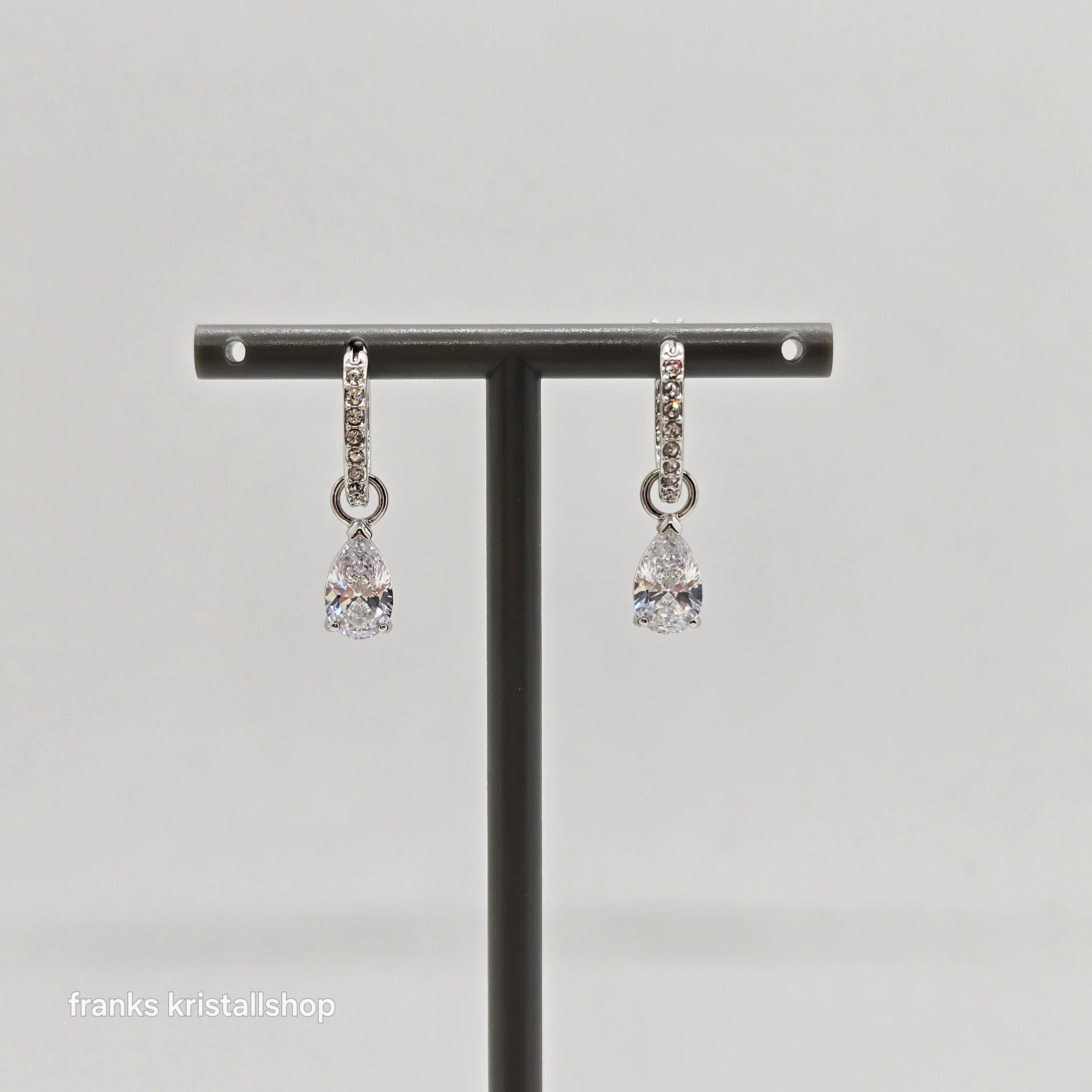 SWAROVSKI Attract Drop-Ohrhänger Weiß, Rhodiniert 5563119