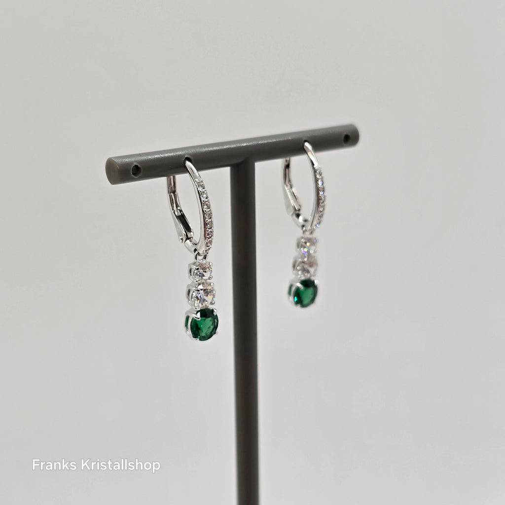 SWAROVSKI Attract Trilogy Drop-Ohrhänger, Grün, Rhodiniert 5646718