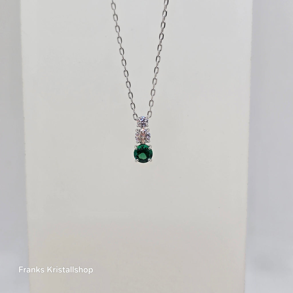 SWAROVSKI Attract Trilogy Halskette, Grün, Rhodiniert 5646717