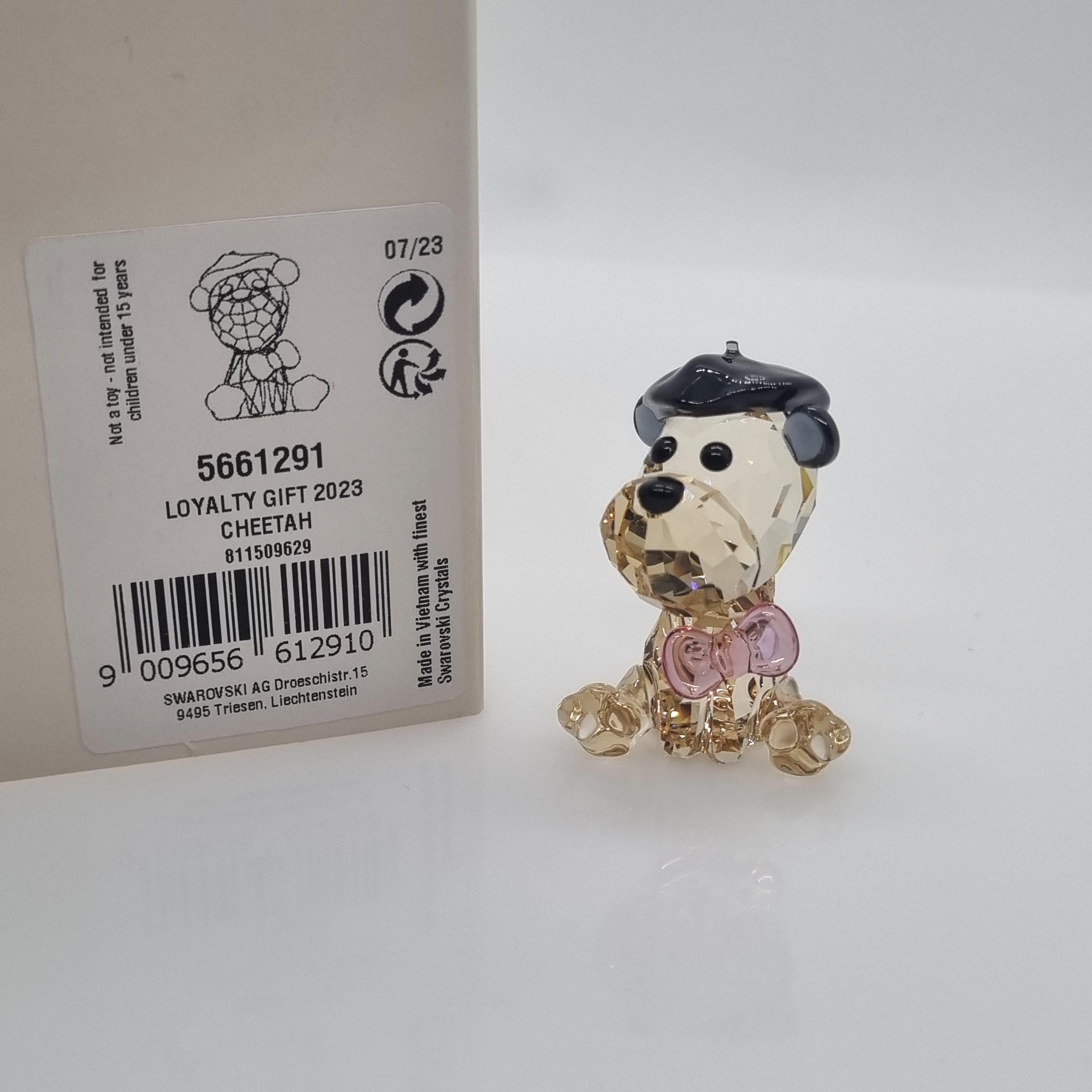 SWAROVSKI SCS Jahresfigur 2023 Gepard Cheetah Baby Animals 5661291