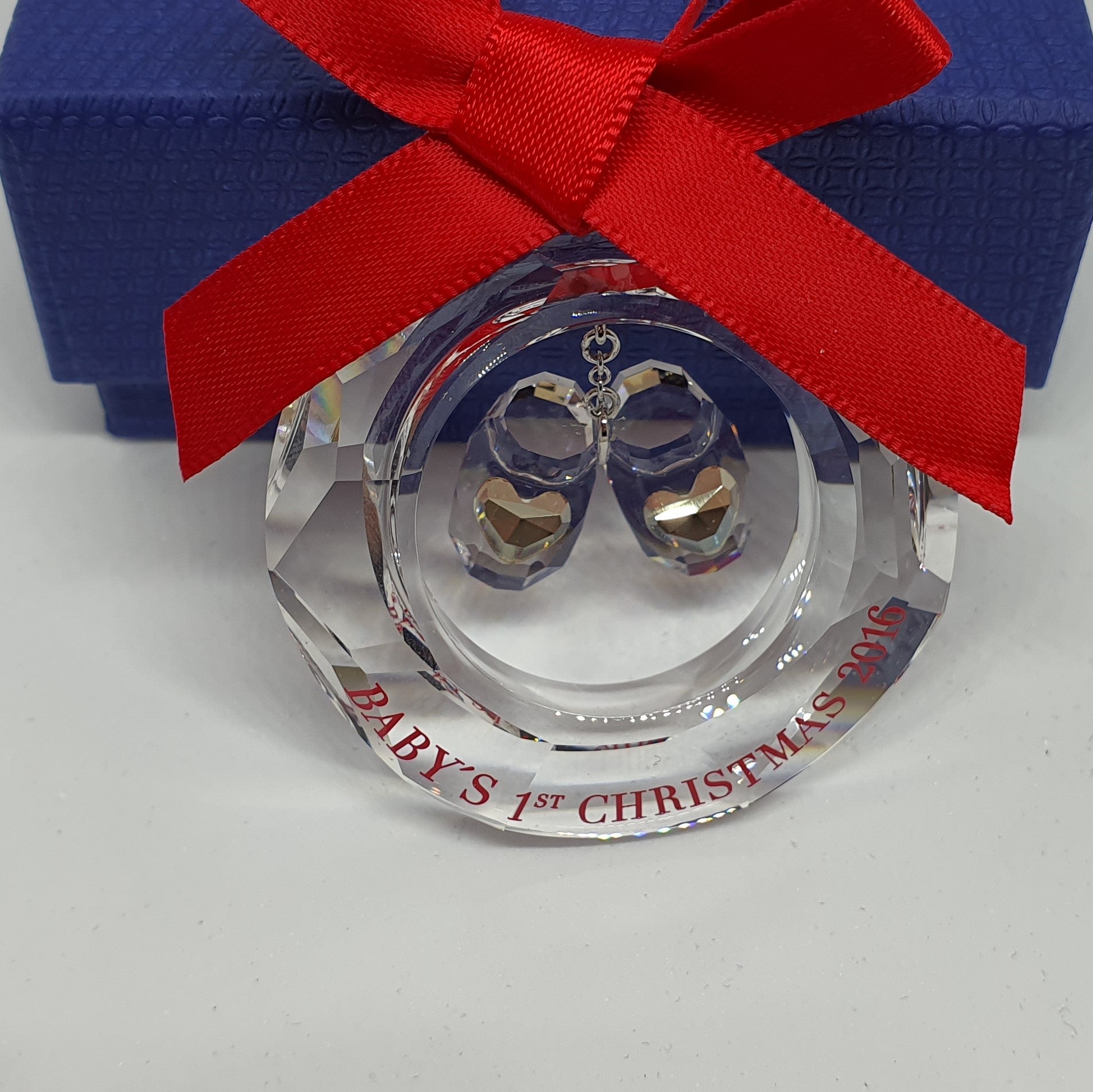 SWAROVSKI Babys Erstes Weihnachtsornament 2016 Babyschuhe limitiert 5222558