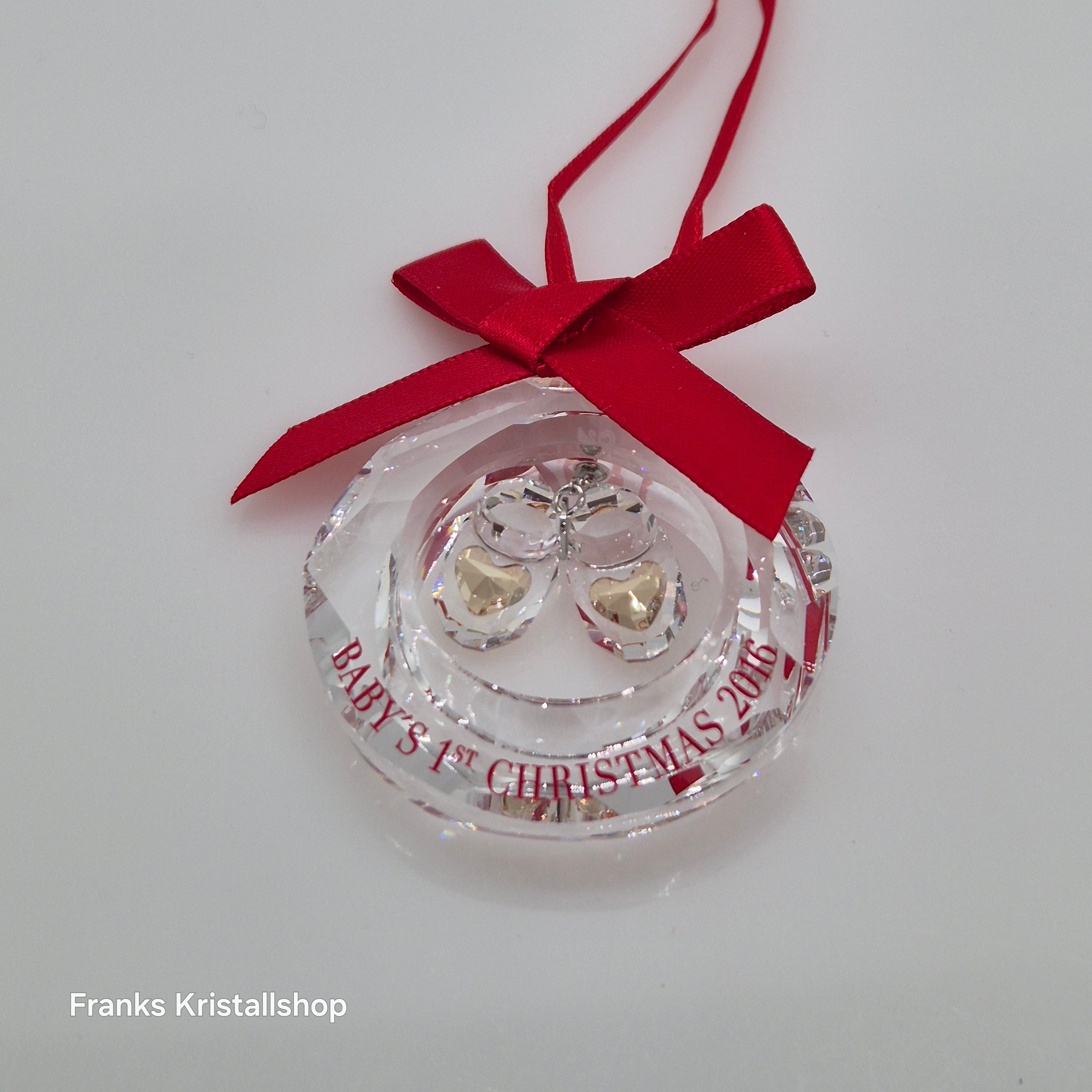 SWAROVSKI Babys Erstes Weihnachtsornament 2016 Babyschuhe limitiert 5222558