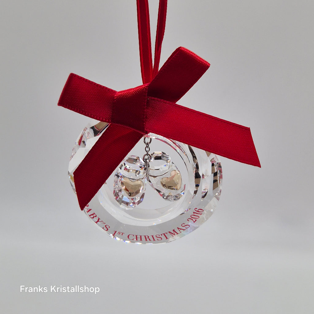 SWAROVSKI Babys Erstes Weihnachtsornament 2016 Babyschuhe limitiert 5222558