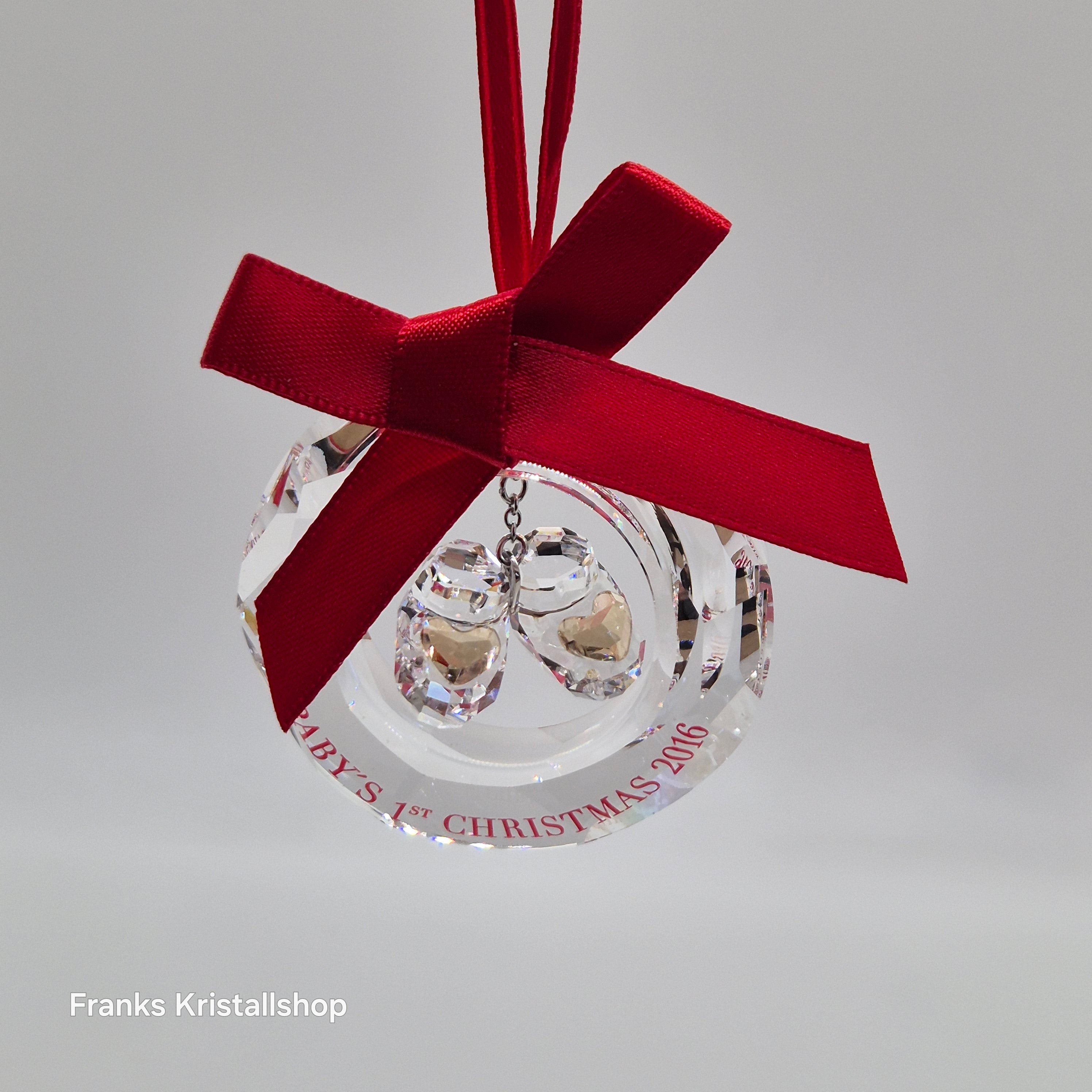 SWAROVSKI Babys Erstes Weihnachtsornament 2016 Babyschuhe limitiert 5222558