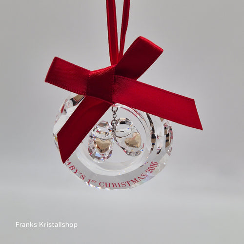 SWAROVSKI Babys Erstes Weihnachtsornament 2016 Babyschuhe limitiert 5222558