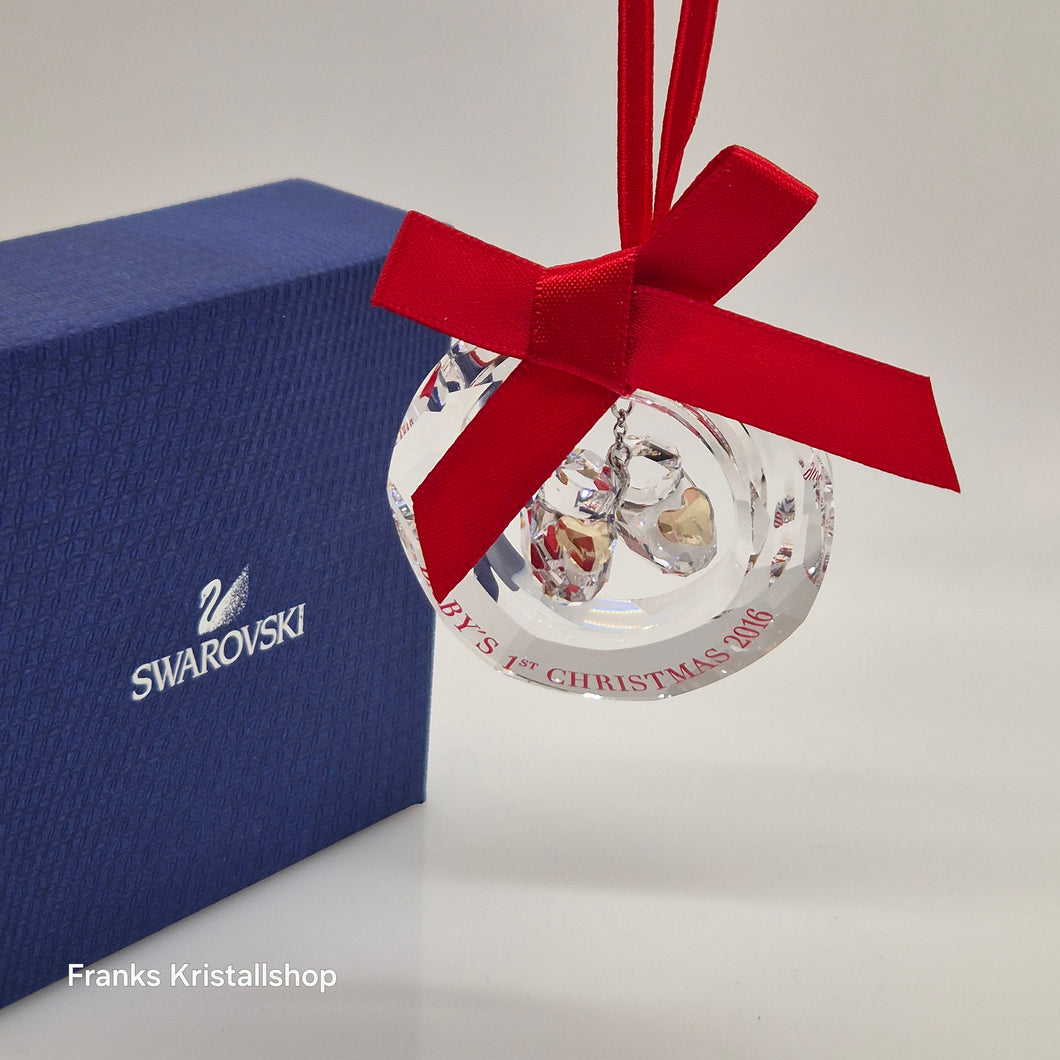 SWAROVSKI Babys Erstes Weihnachtsornament 2016 Babyschuhe limitiert 5222558
