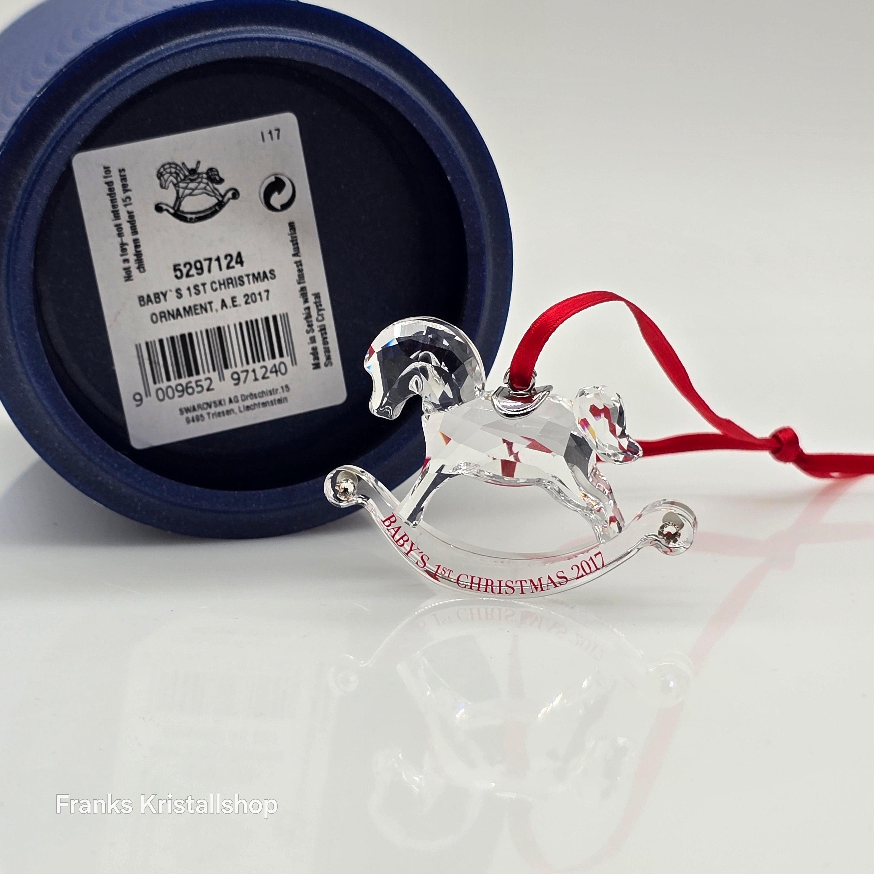 SWAROVSKI Babys Erstes Weihnachtsornament 2017 Schaukelpferd 5297124