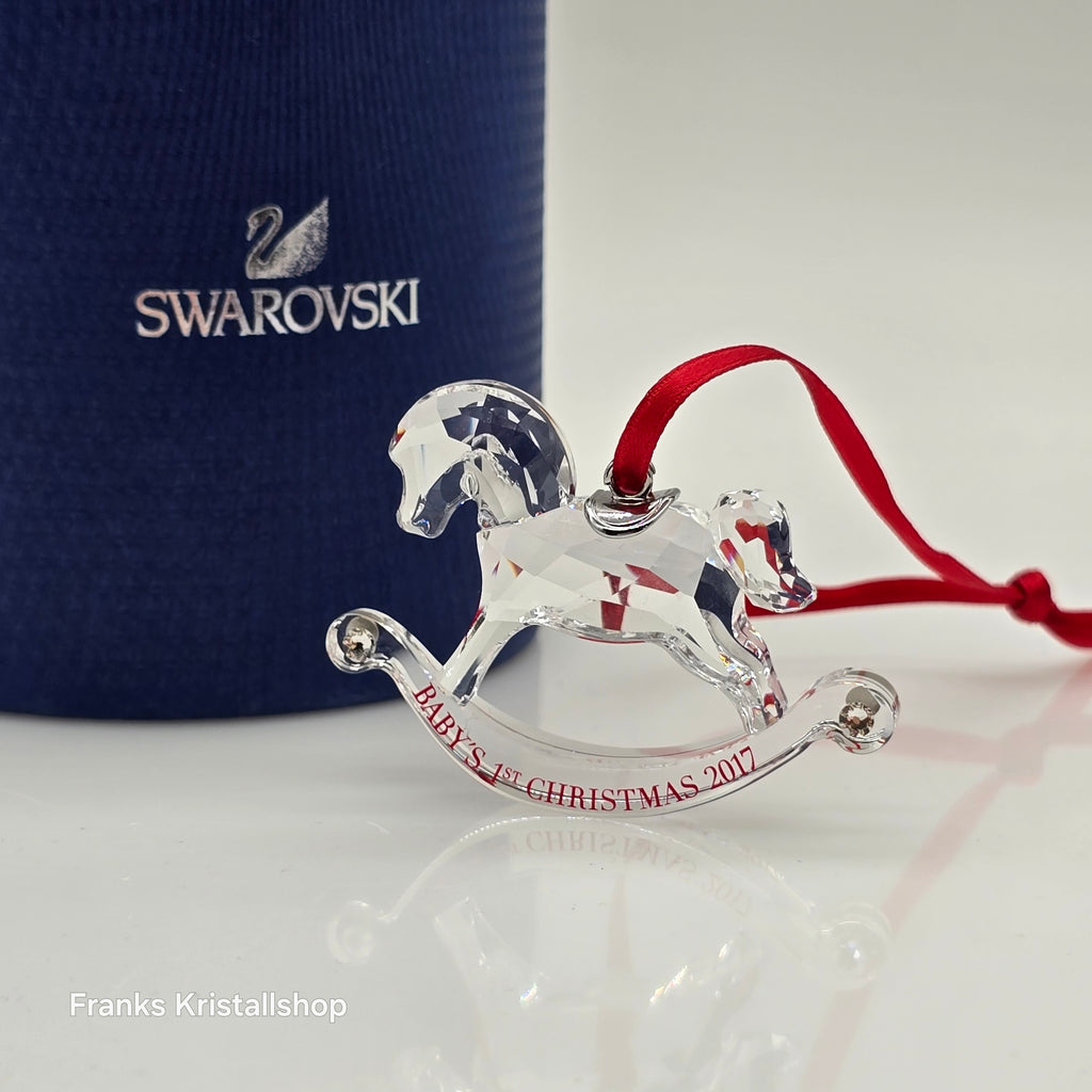 SWAROVSKI Babys Erstes Weihnachtsornament 2017 Schaukelpferd 5297124