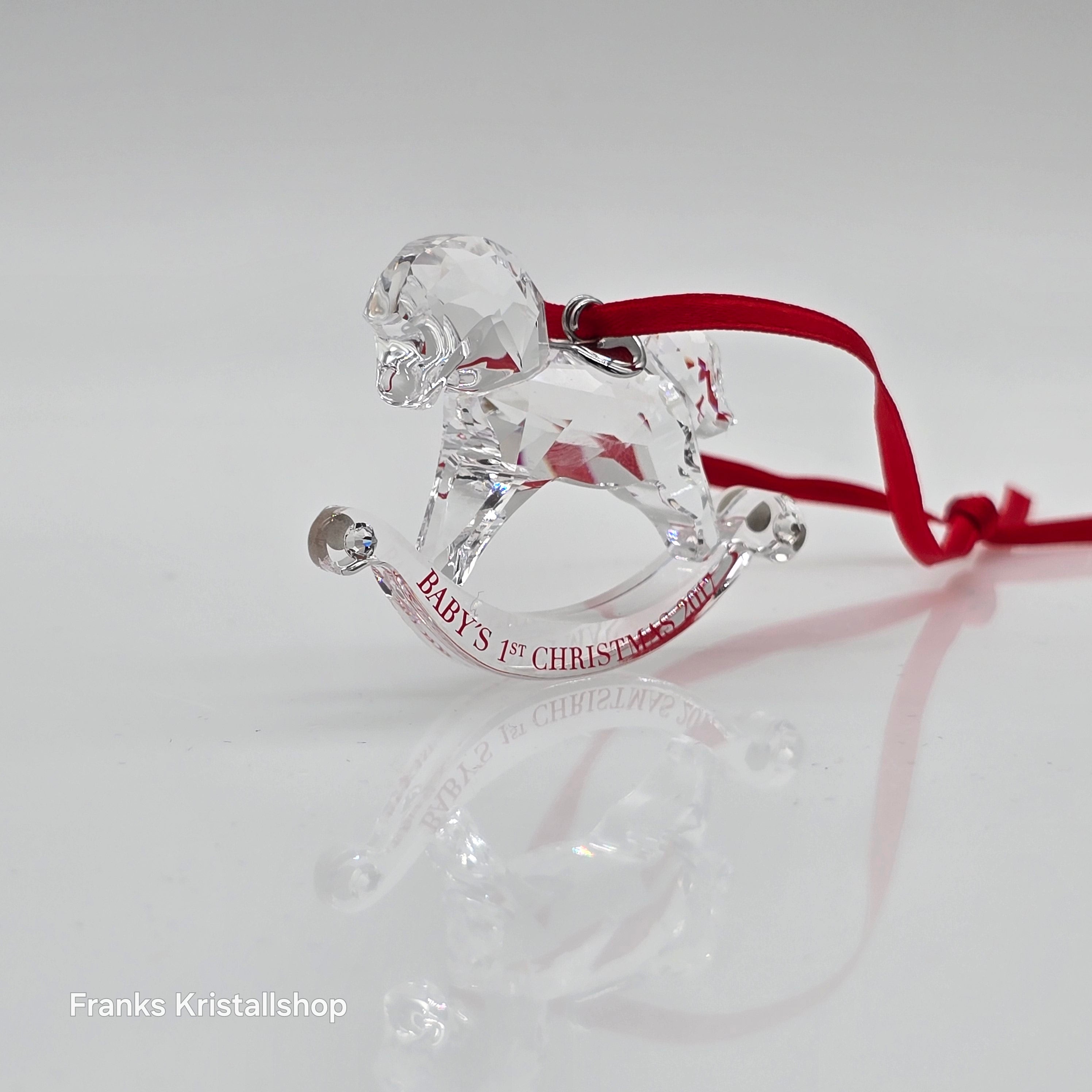 SWAROVSKI Babys Erstes Weihnachtsornament 2017 Schaukelpferd 5297124