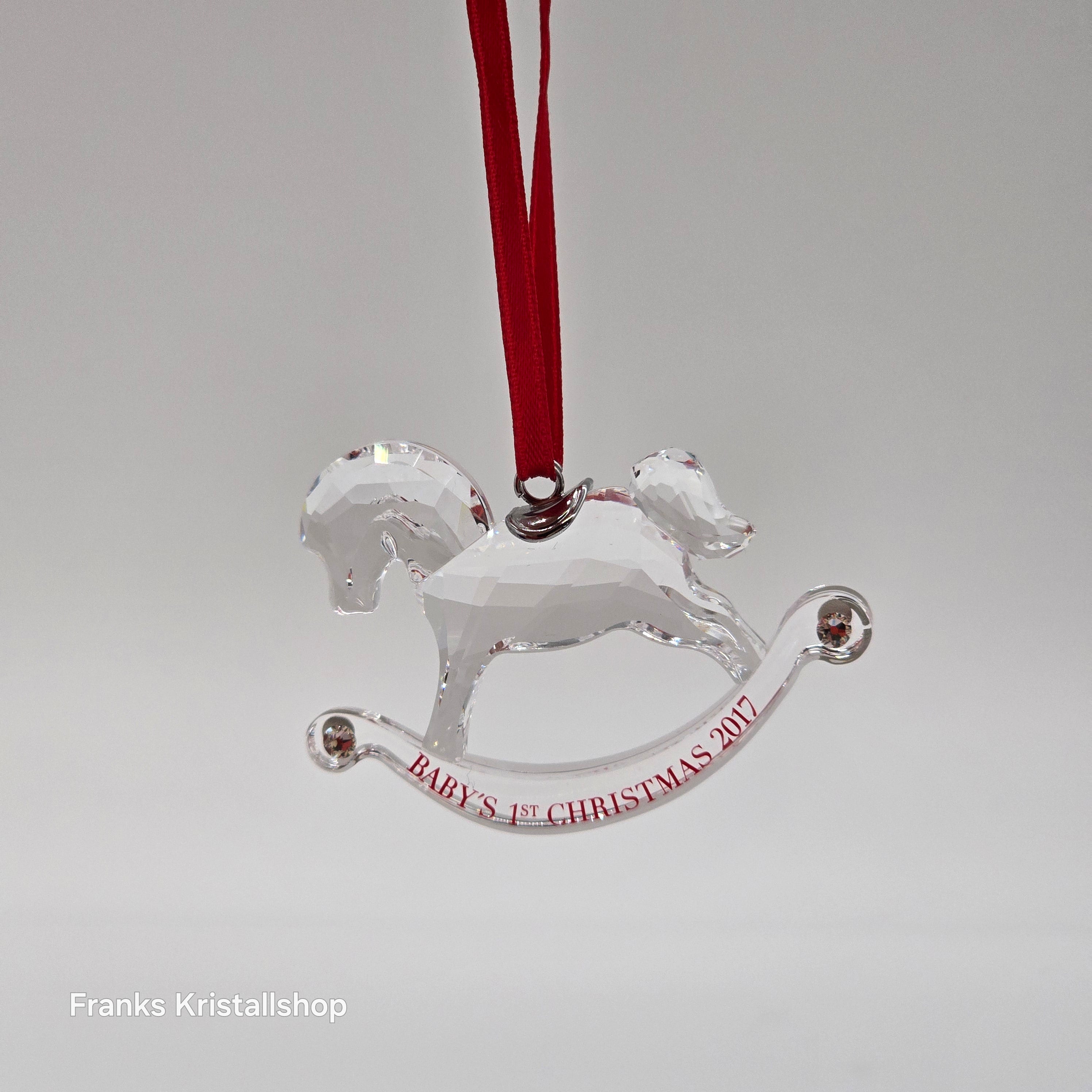 SWAROVSKI Babys Erstes Weihnachtsornament 2017 Schaukelpferd 5297124