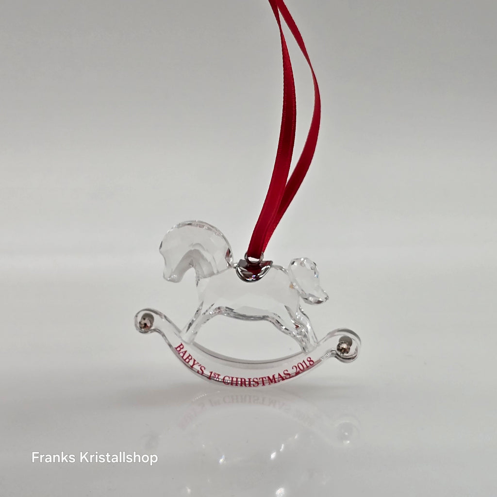 SWAROVSKI Babys Erstes Weihnachtsornament 2018 Schaukelpferd 5376369