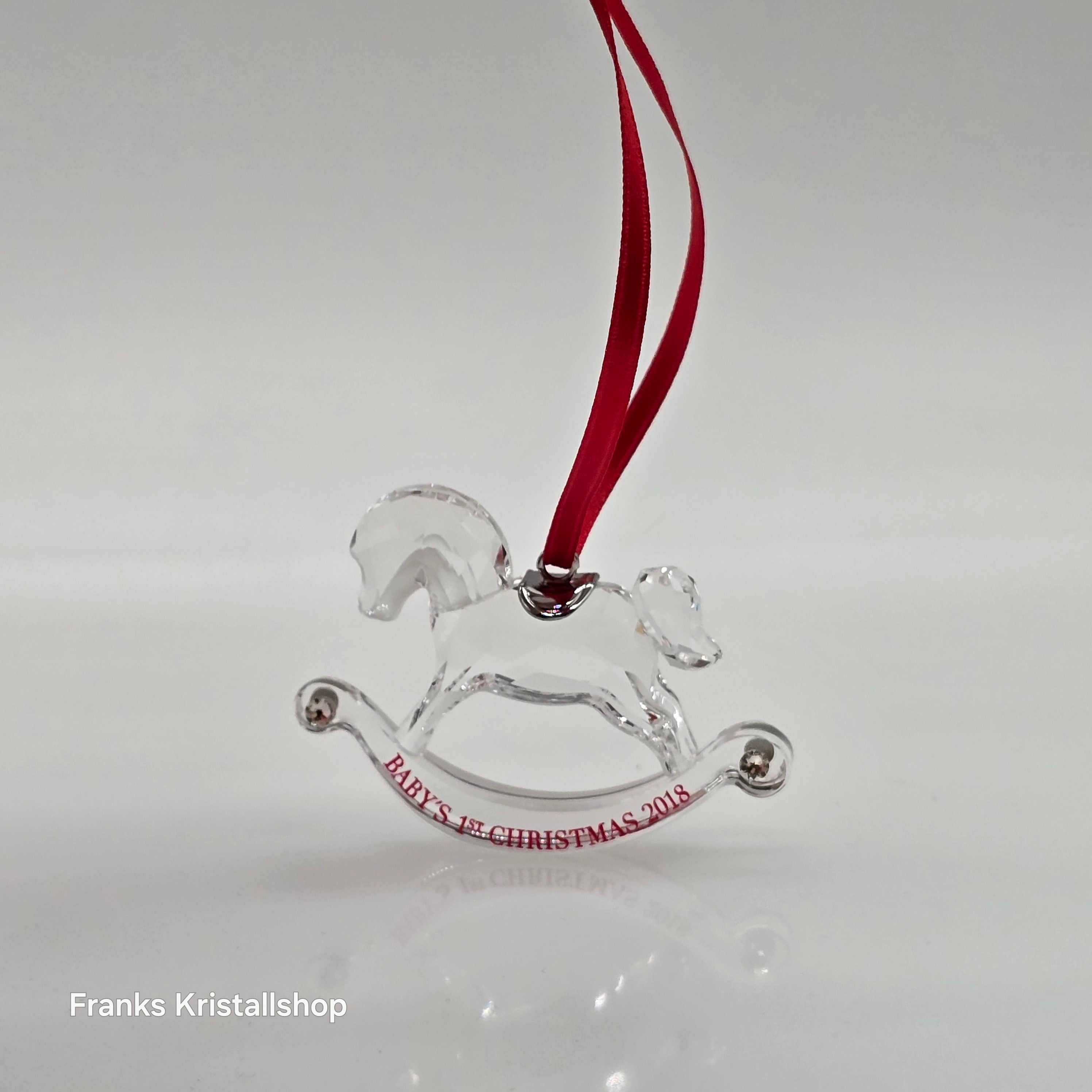 SWAROVSKI Babys Erstes Weihnachtsornament 2018 Schaukelpferd 5376369