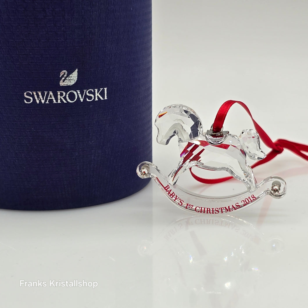 SWAROVSKI Babys Erstes Weihnachtsornament 2018 Schaukelpferd 5376369