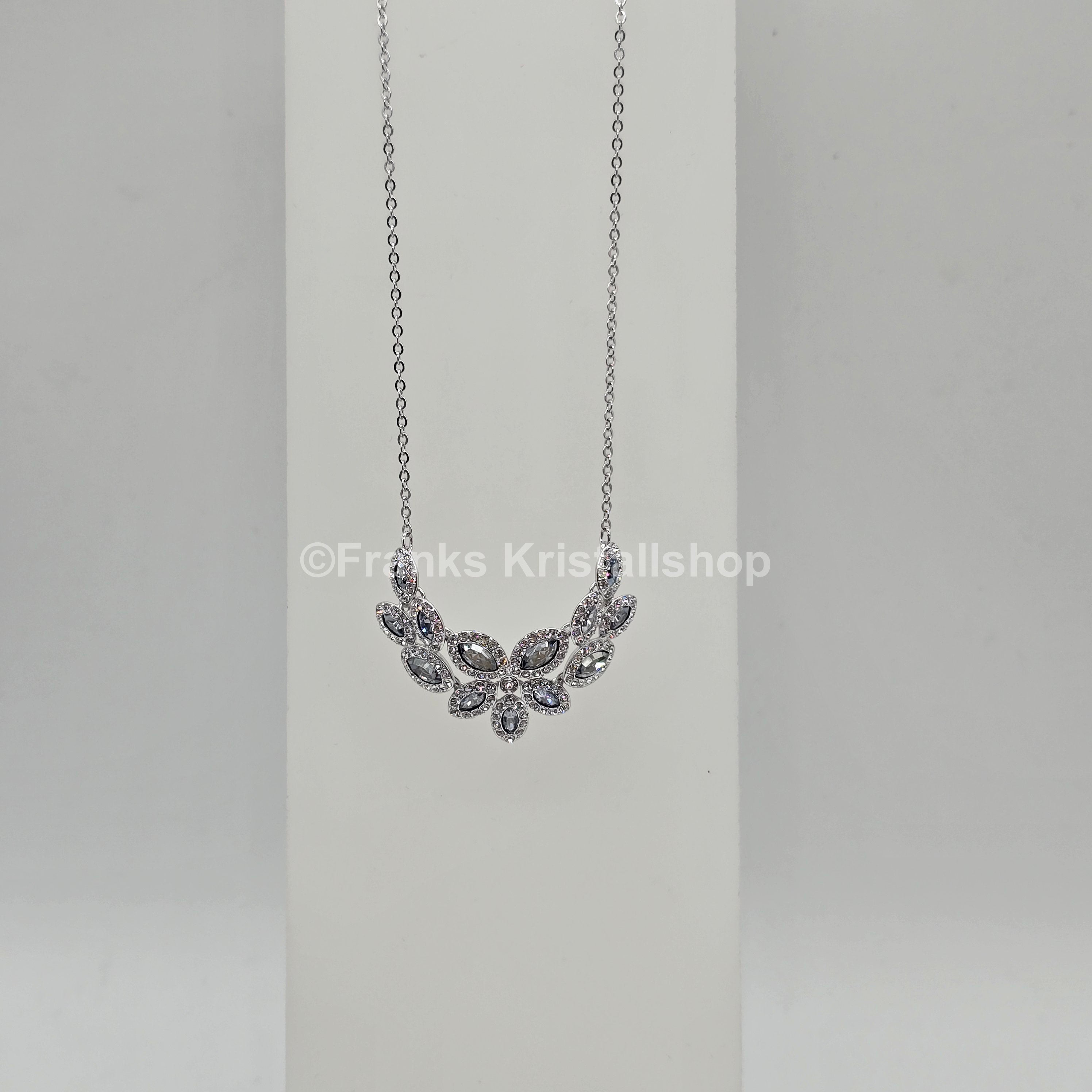 SWAROVSKI Baron Halskette Weiß, Rhodiniert 5140338