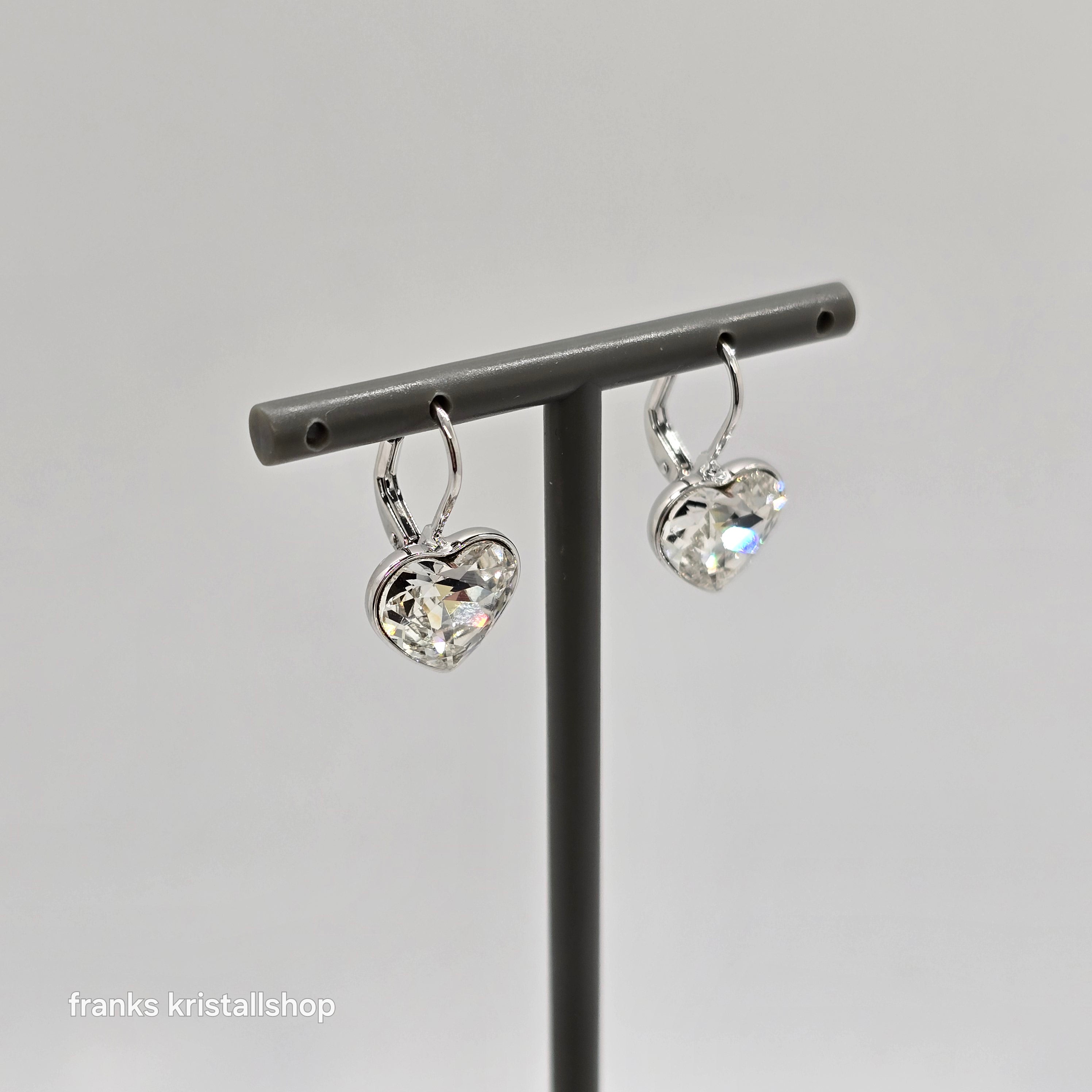 Swarovski Bella Herz Ohrringe Klar, Rhodiniert 5687414