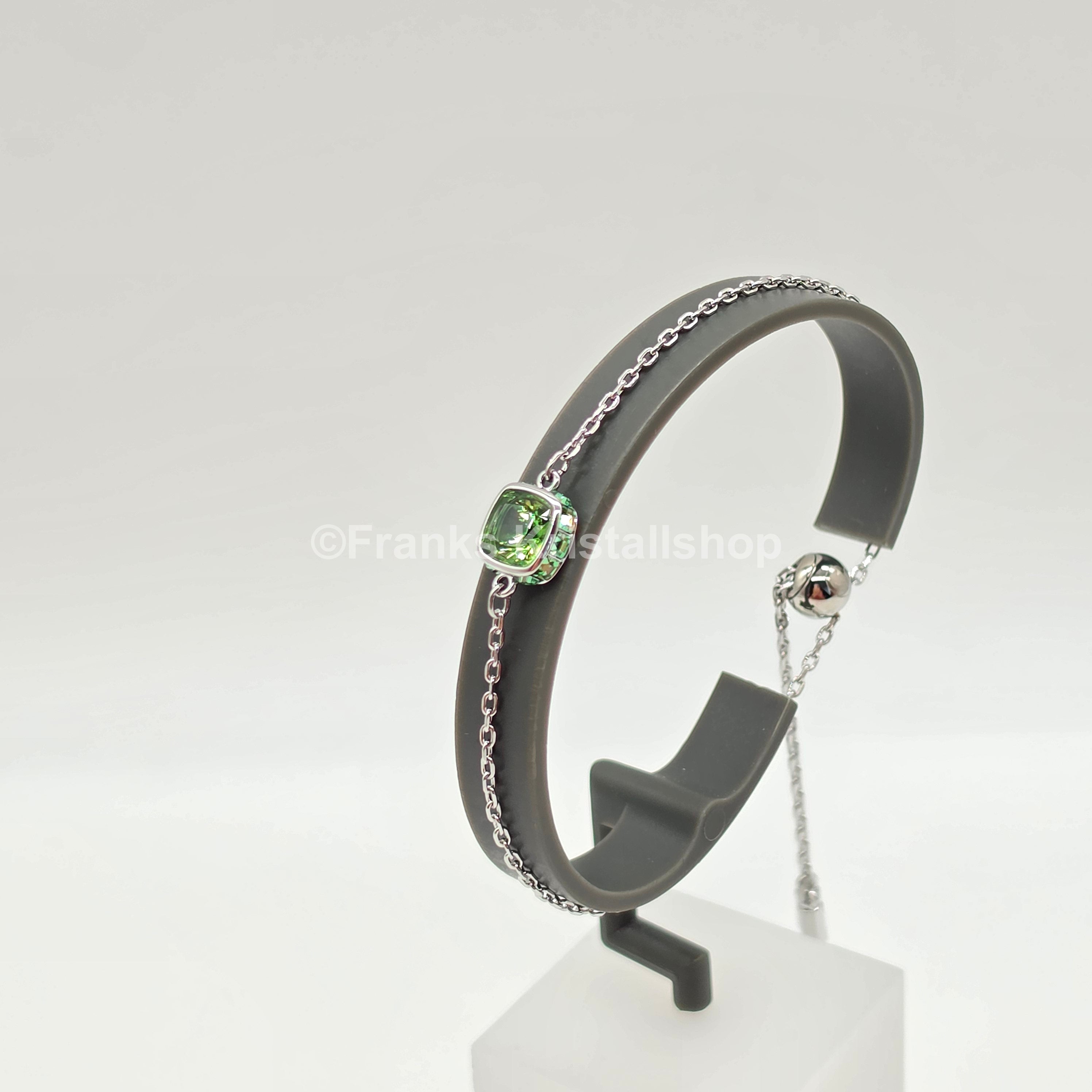 SWAROVSKI Birthstone Armband August, Grün, Hellgrün, Rhodiniert 5692882