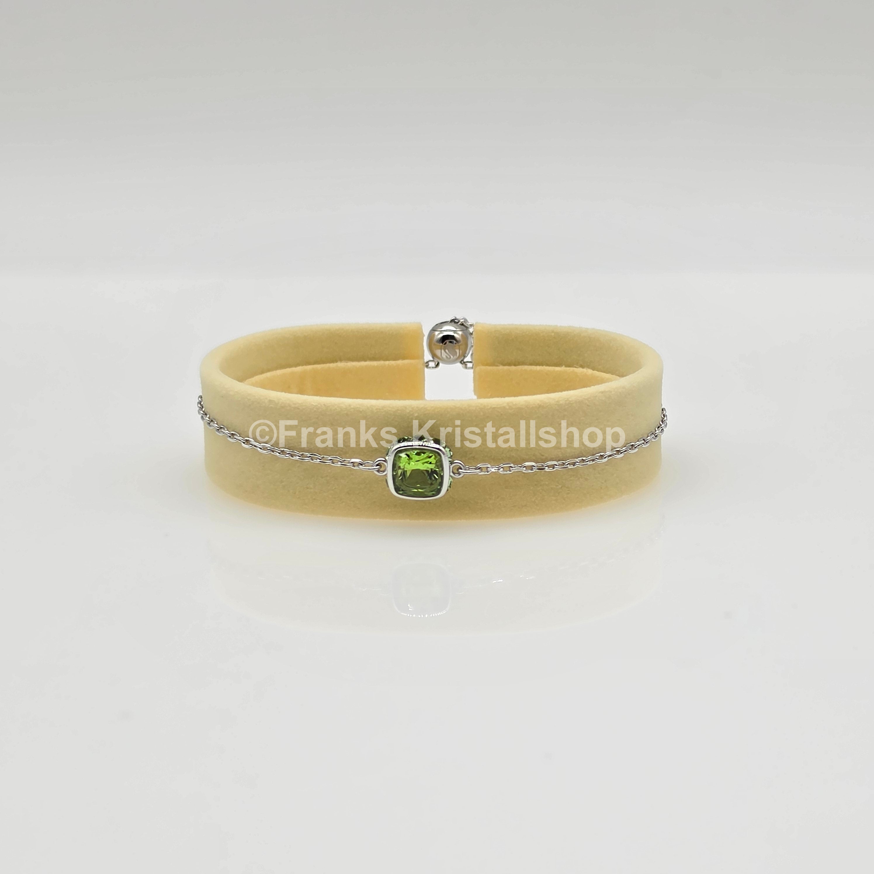 SWAROVSKI Birthstone Armband August, Grün, Hellgrün, Rhodiniert 5692882